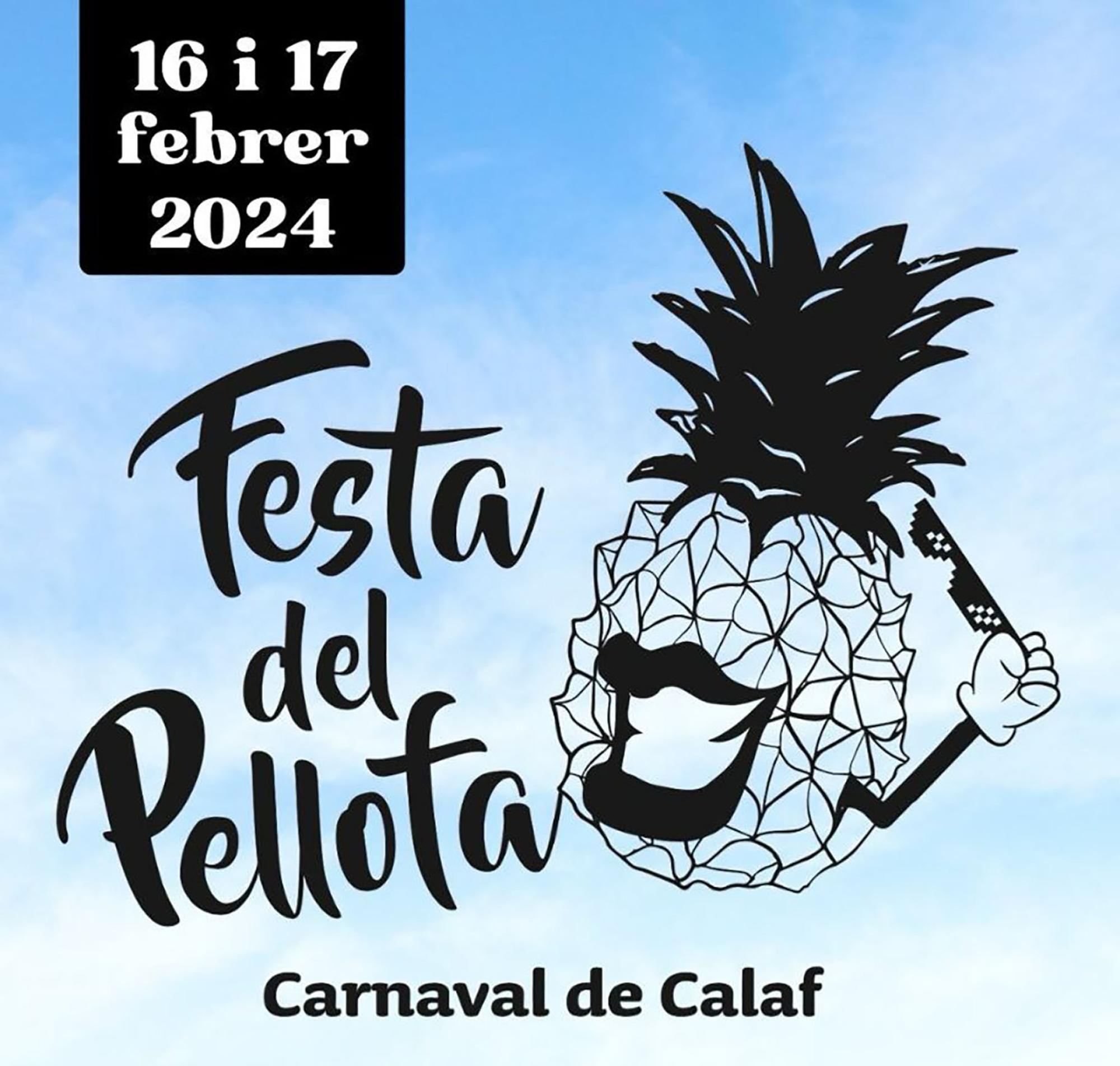 cartell Festa del Pellofa 2024, el carnaval de Calaf