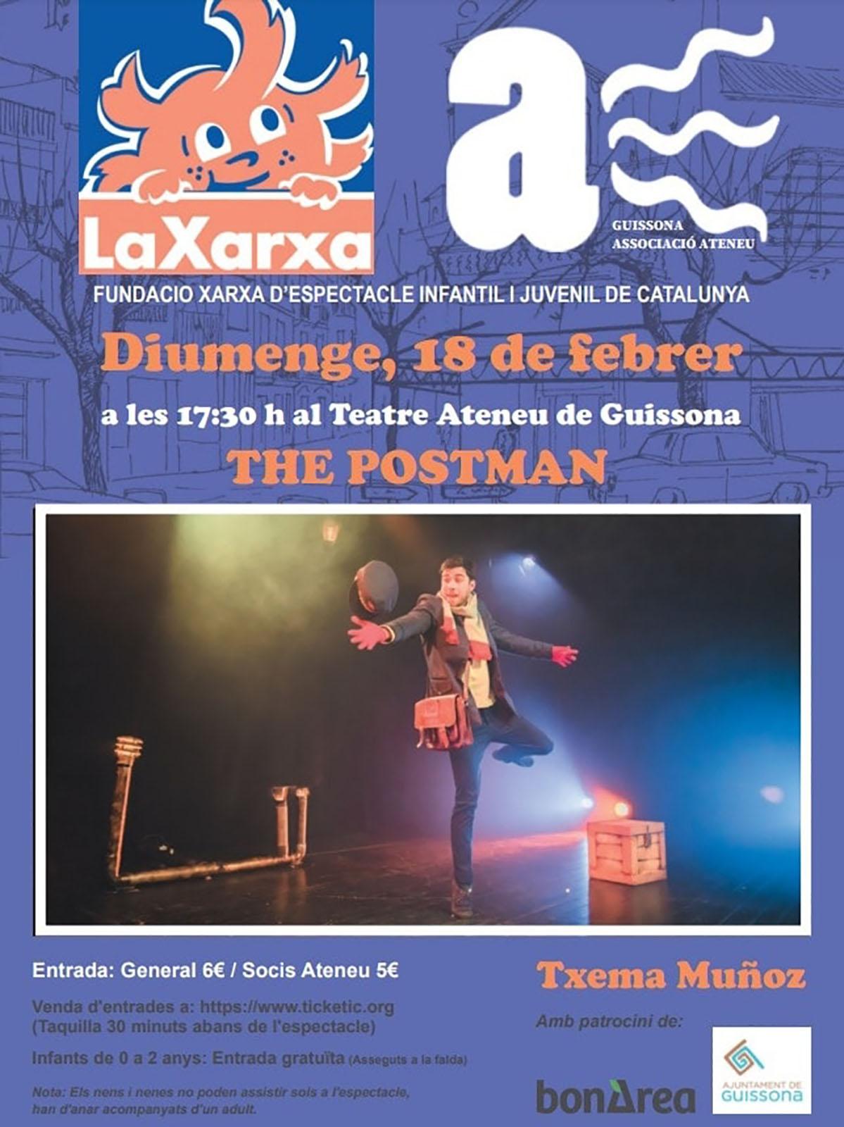 cartell Teatre LA XARXA 'The postman'