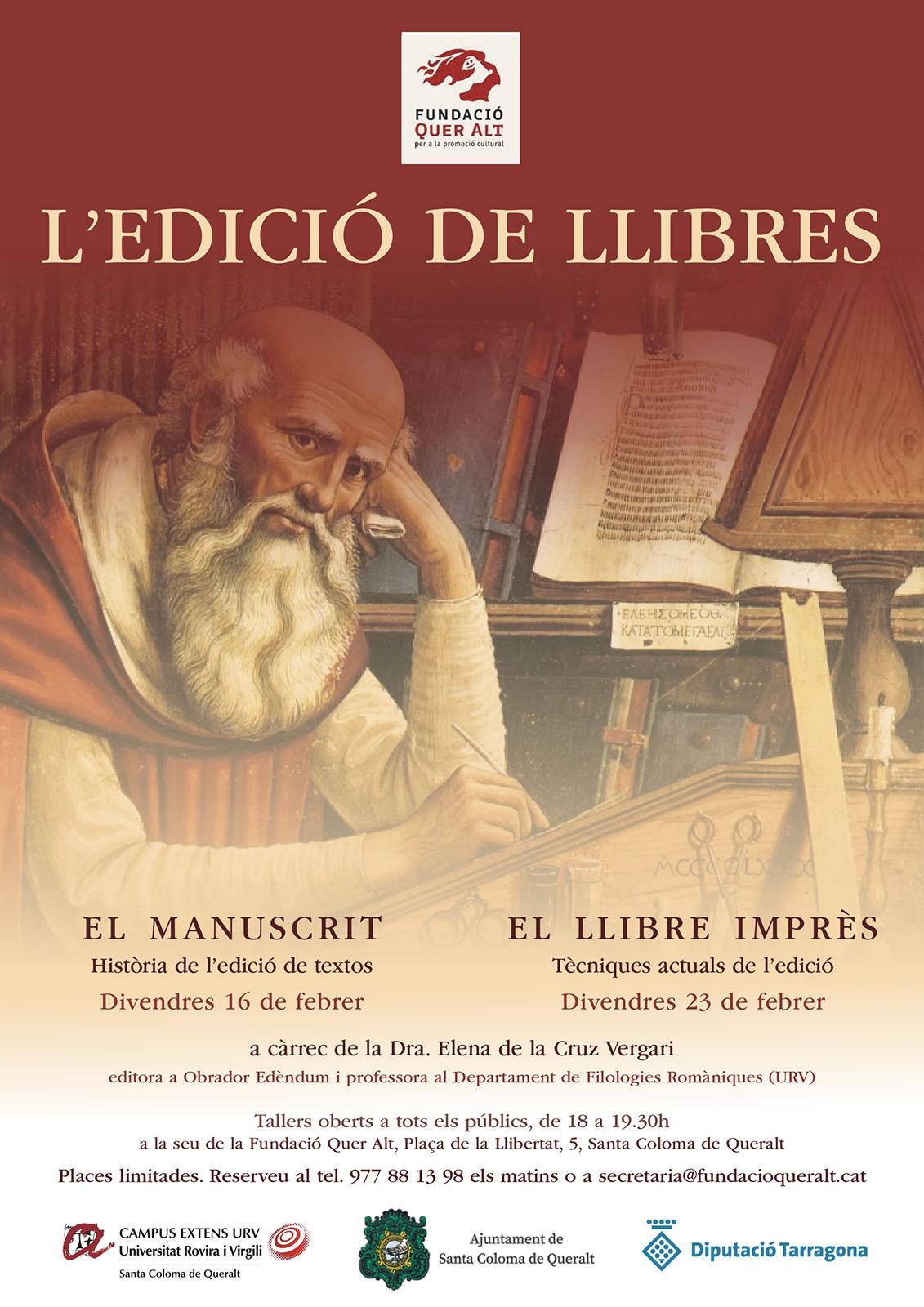 cartell Xerrades 'L'edició de llibres'