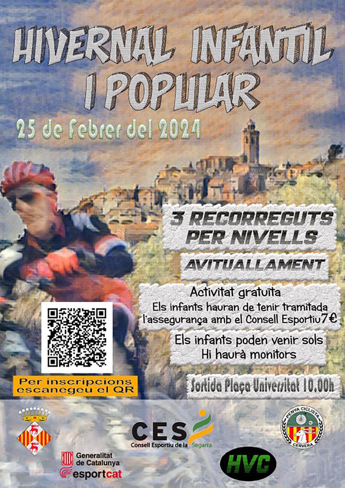 cartell Hivernal infantil de BTT 2024