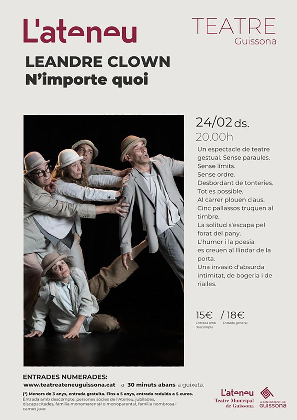 cartell Espectacle N'IMPORTE QUOI