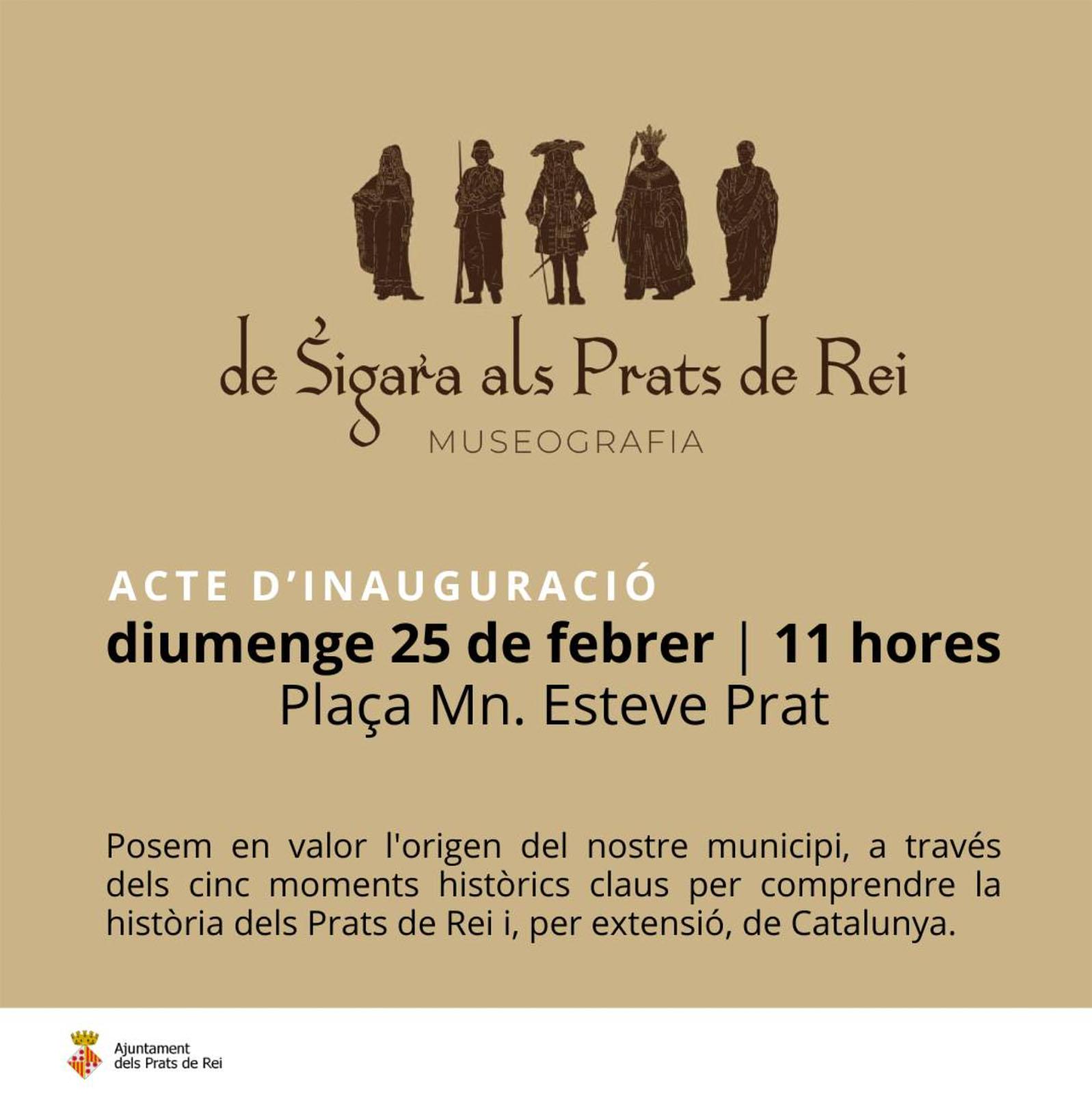 cartell Museografia 'de Sigarra als Prats de Rei´