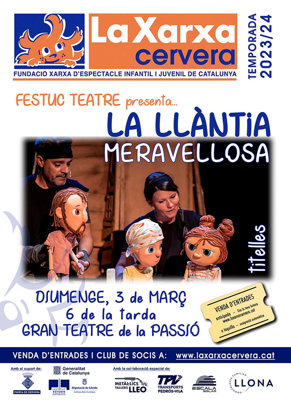 cartell Titelles 'La llàntia meravellosa'