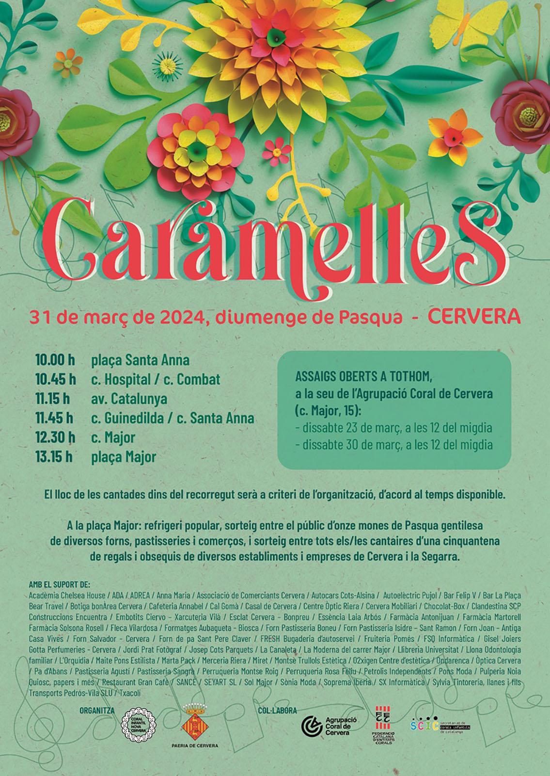 cartell Caramelles 2024 a Cervera