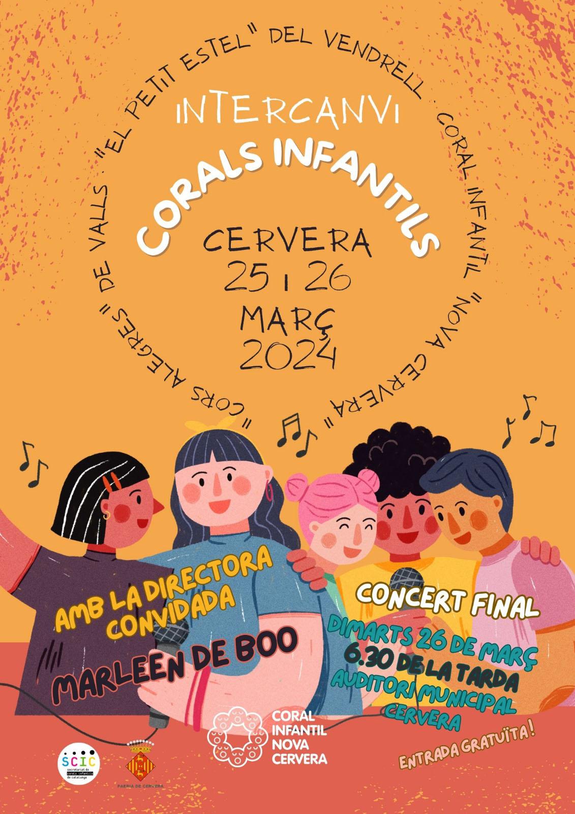 cartell Intercanvi de corals infantils