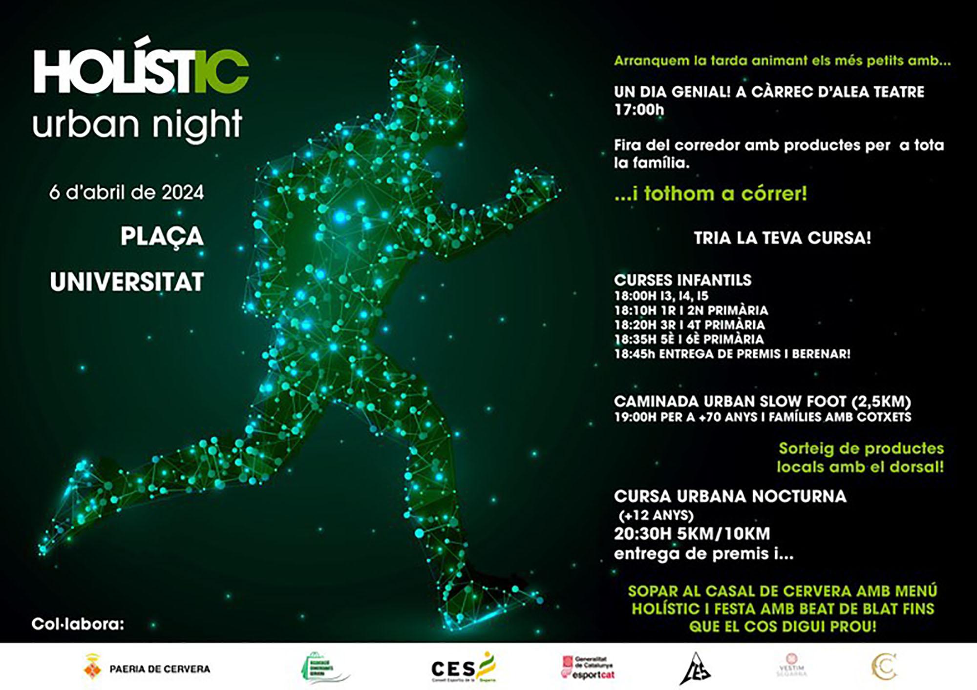 cartell 1a Cursa Holístic Urban Night