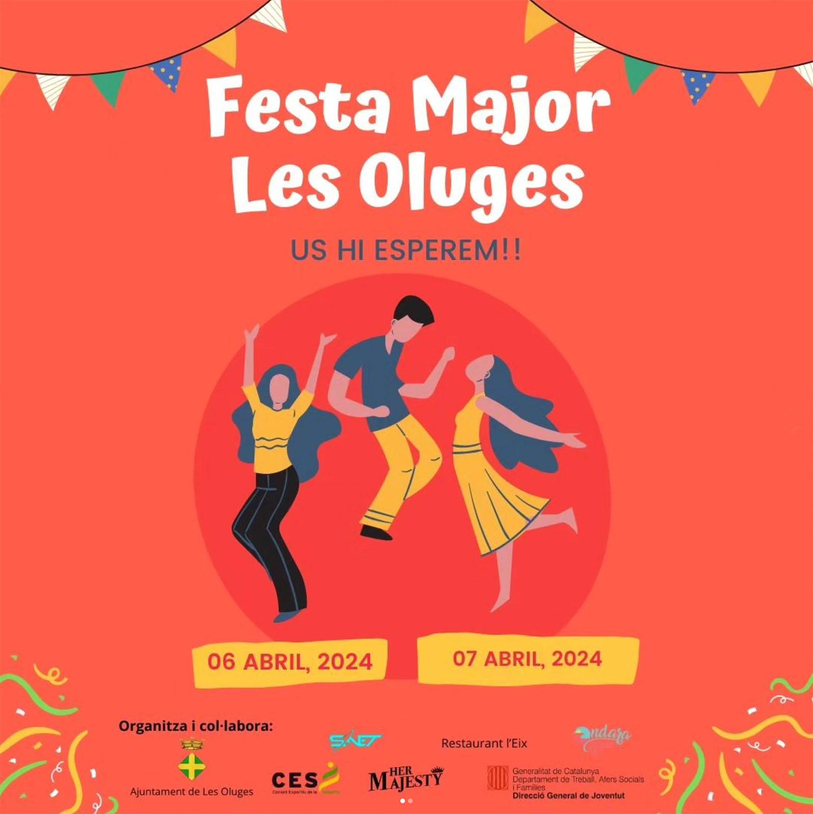 cartell Festa Major de Les Oluges 2024