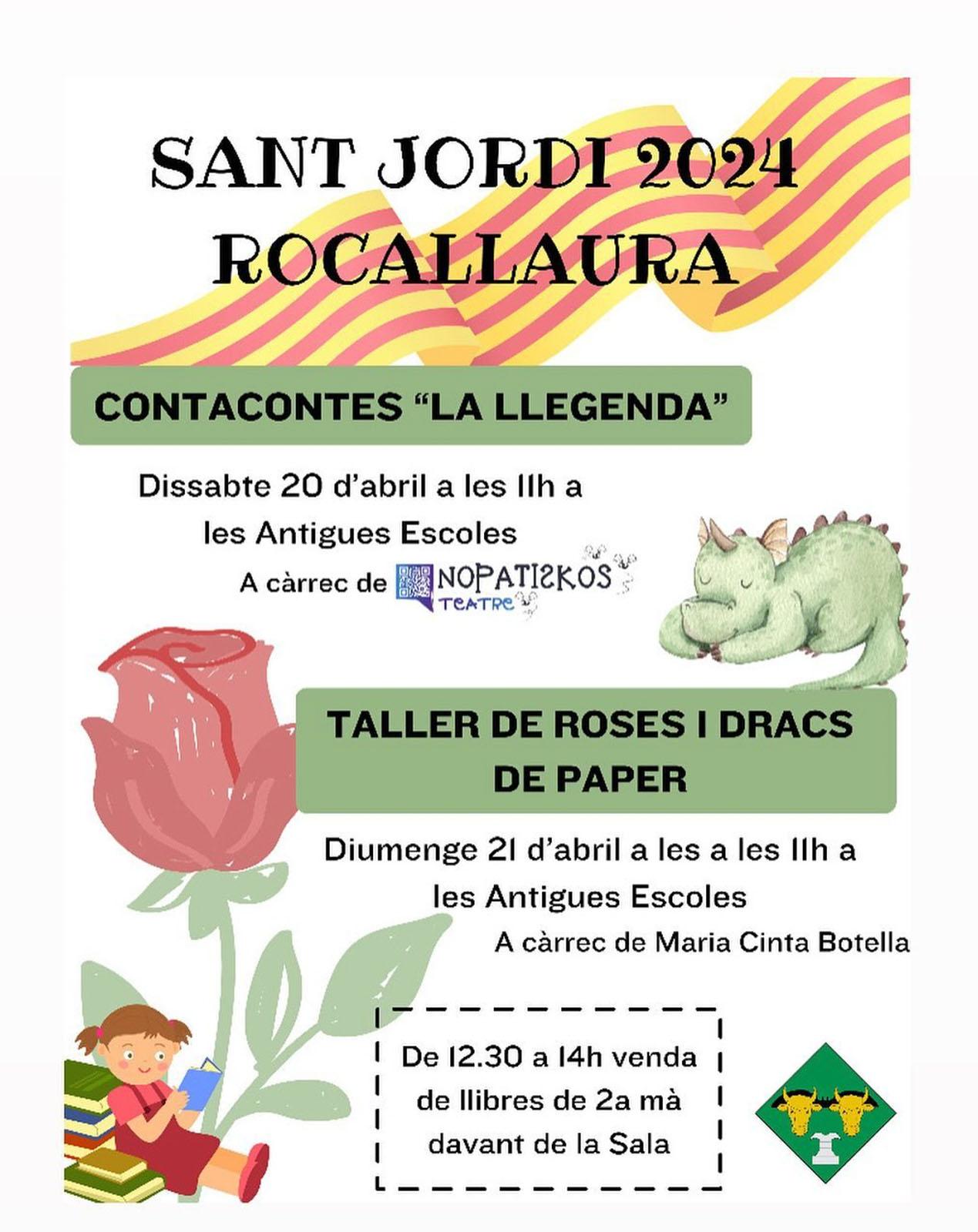 cartell Diada de Sant Jordi 2024 a Rocallaura