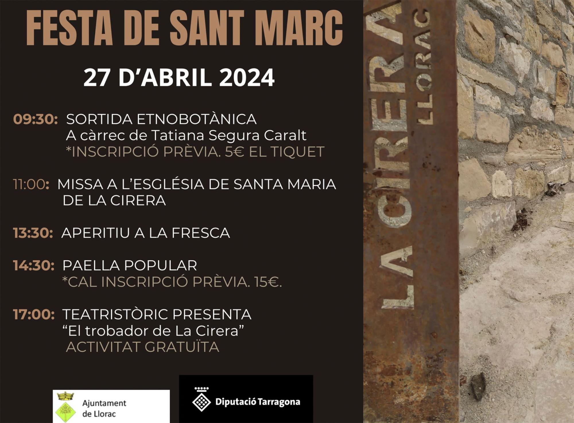 cartell Festa de Sant Marc