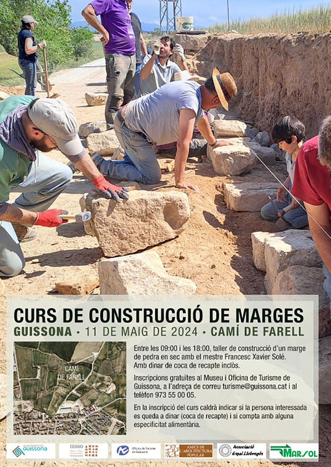 cartell Curs de construcció de marges 2024