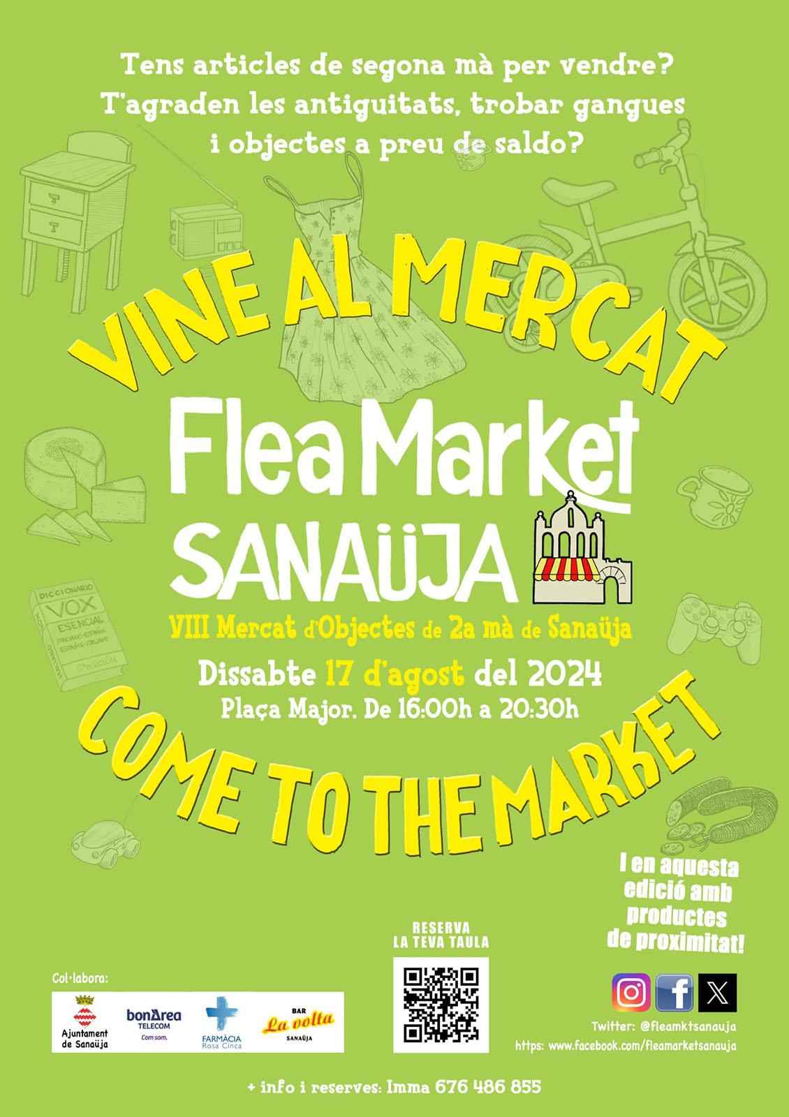 cartell 8è Flea Market Sanaüja cartell 8è Flea Market Sanaüja