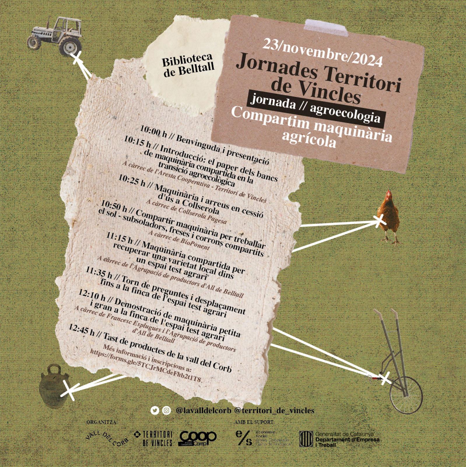 cartell Jornades territori de Vincles cartell Jornades territori de Vincles