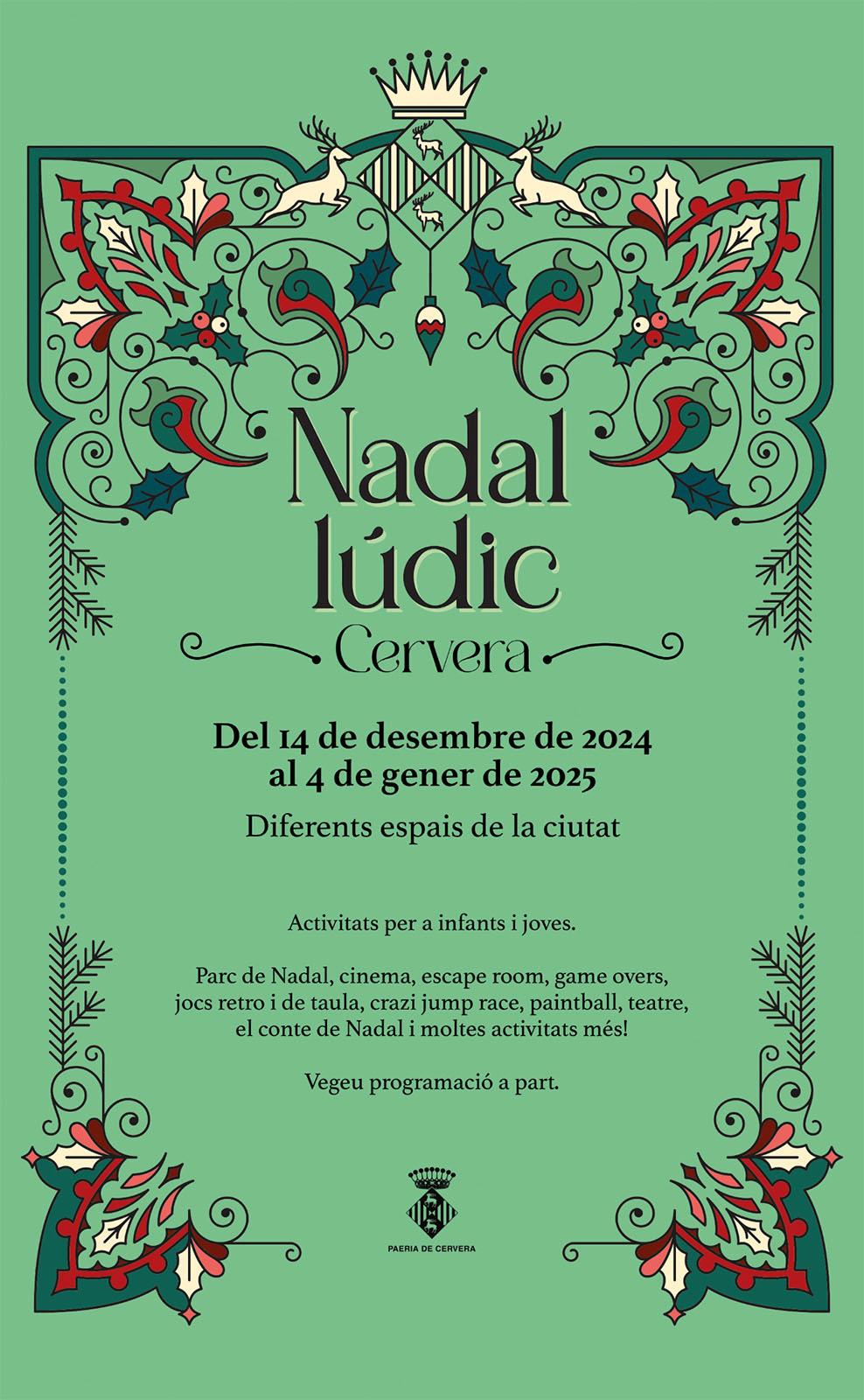 cartell Nadal Lúdic a Cervera 2024 cartell Nadal Lúdic a Cervera 2024