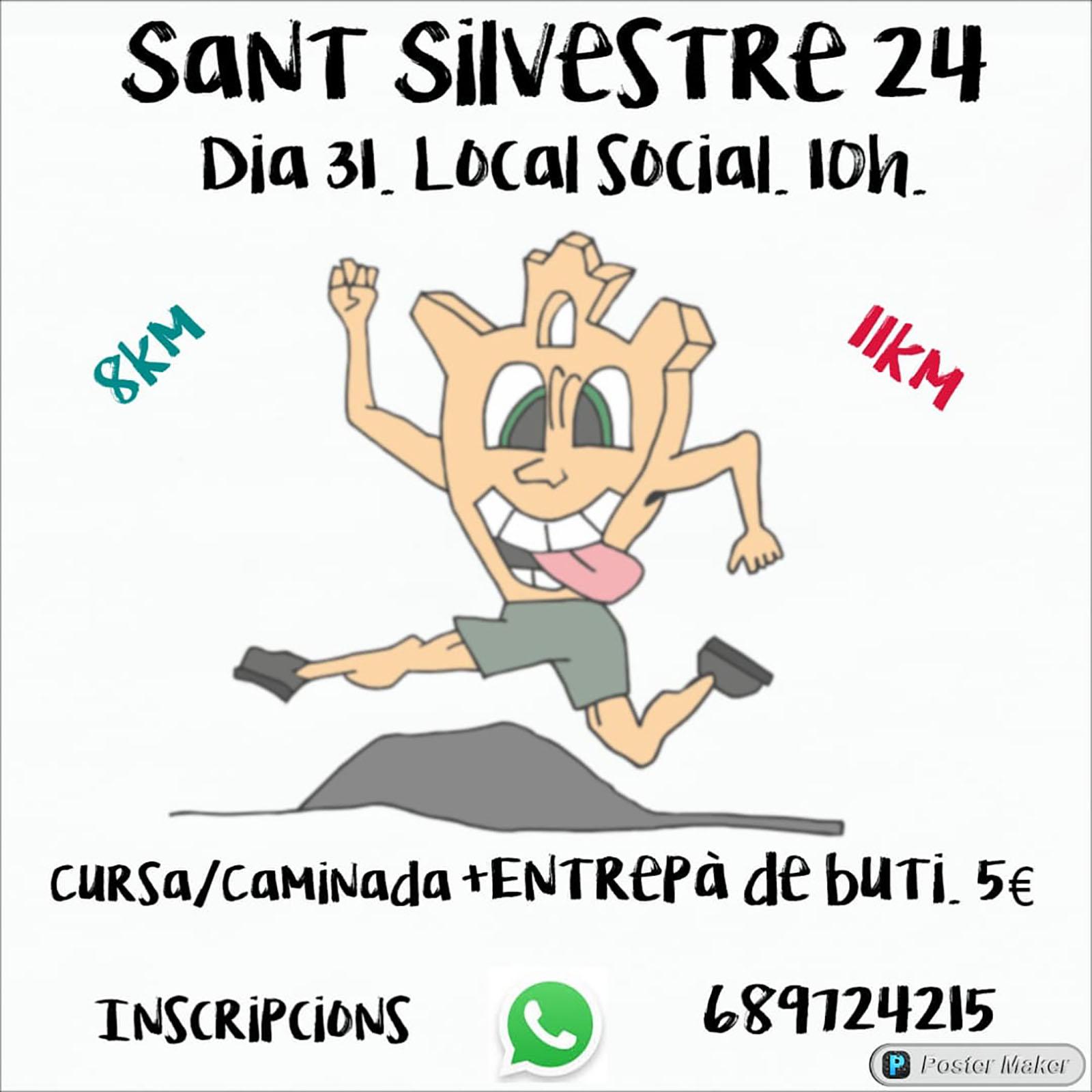 cartell Cursa / Caminada de Sant Silvestre a Sanaüja cartell Cursa / Caminada de Sant Silvestre a Sanaüja