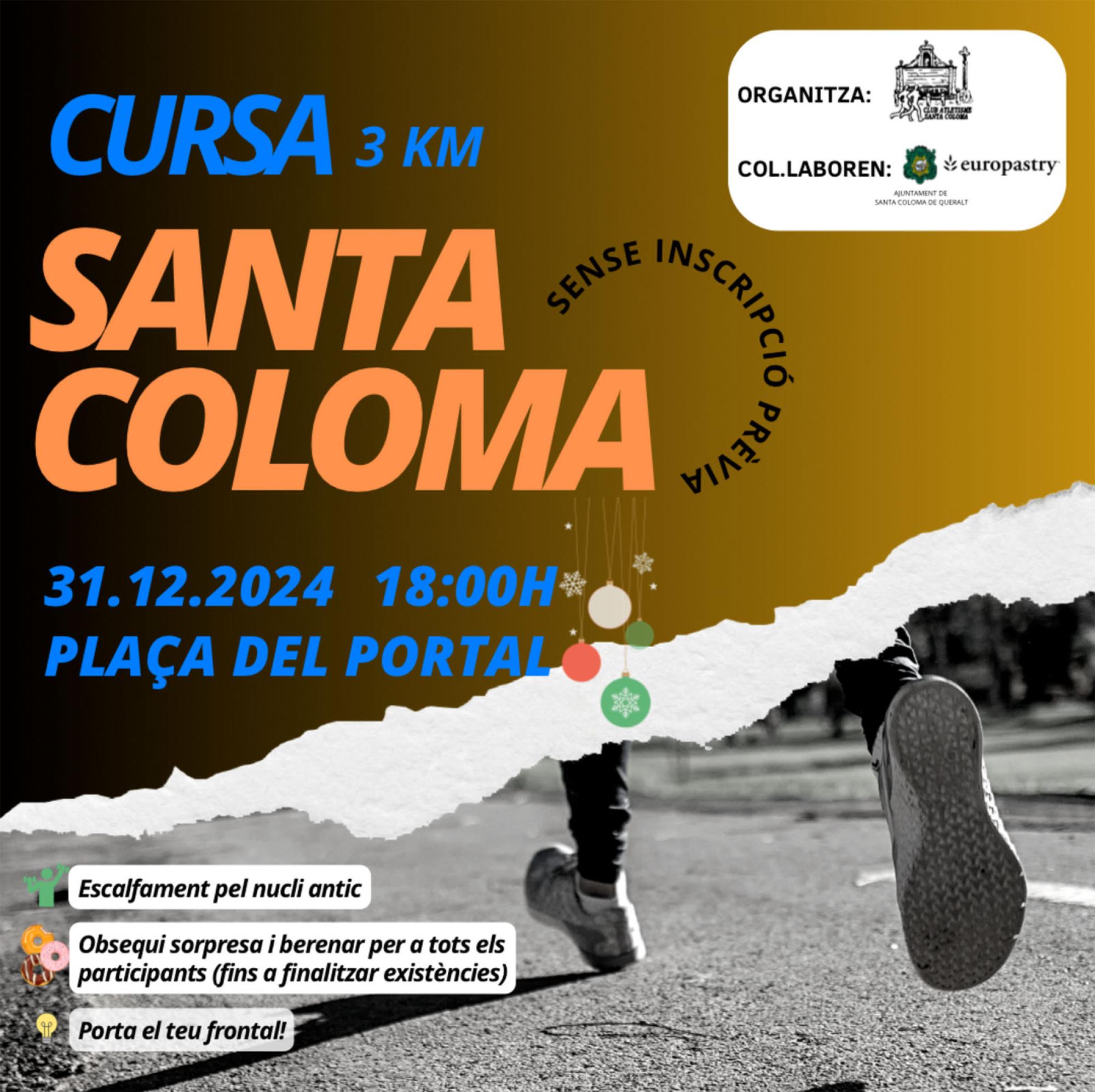 cartell Cursa de Santa Coloma 2024 cartell Cursa de Santa Coloma 2024