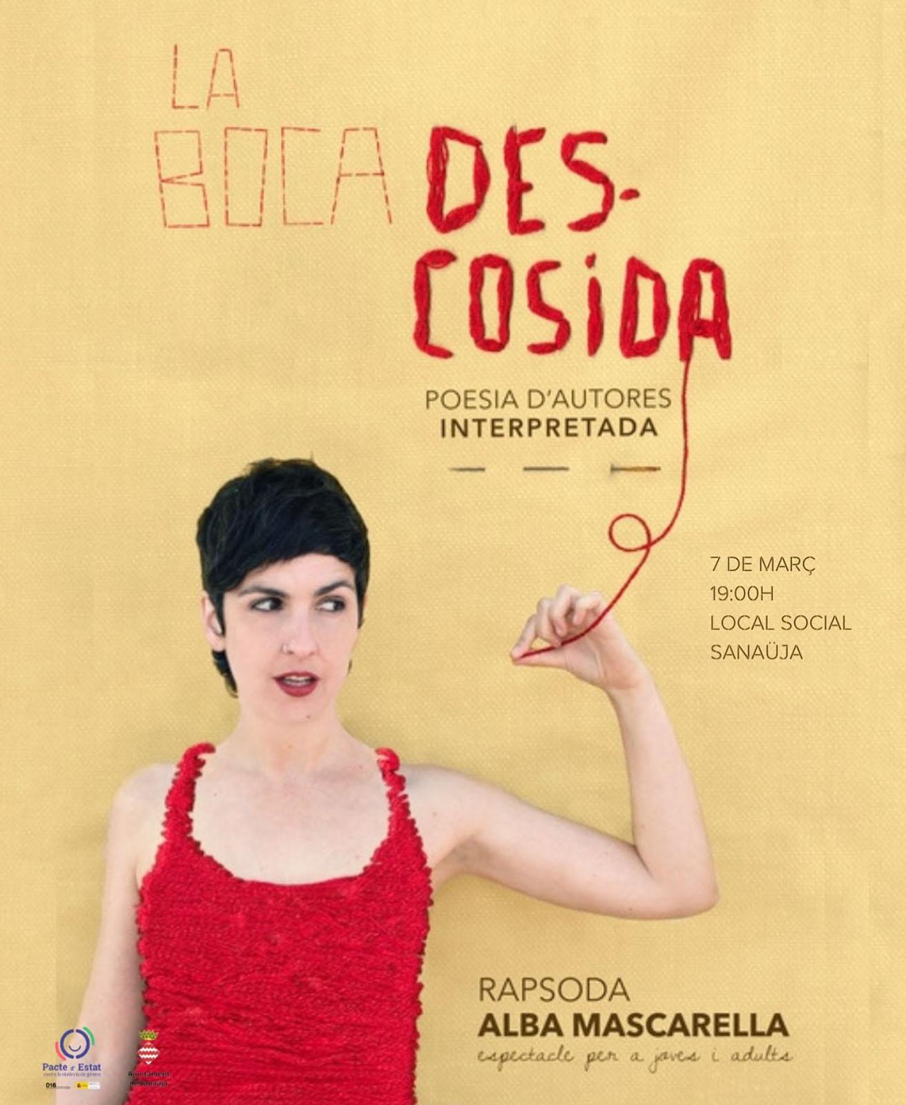 cartell Poesia 'La boca descosida' cartell Poesia 'La boca descosida'