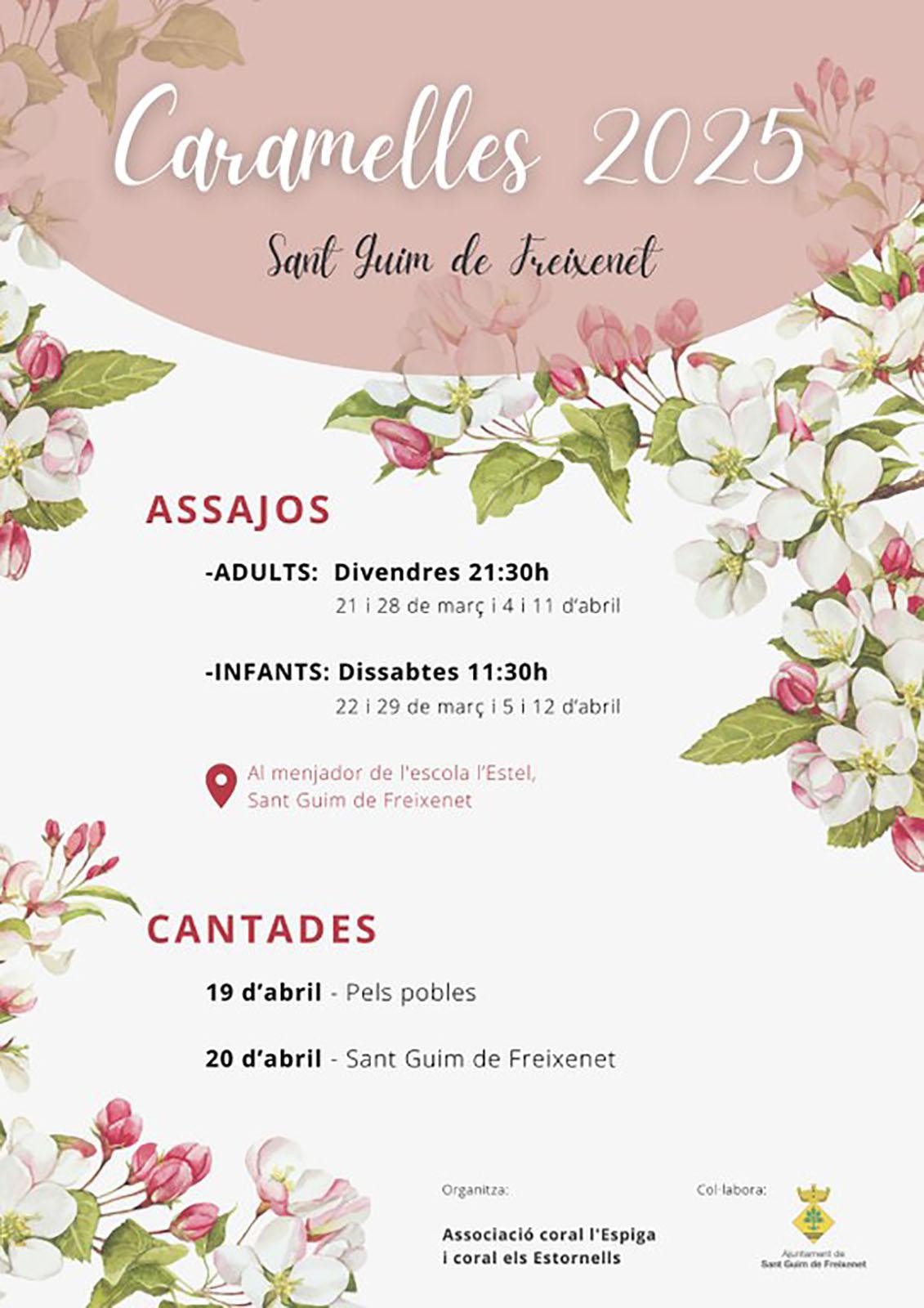 cartell Caramelles 2025 a Sant Guim de Freixenet cartell Caramelles 2025 a Sant Guim de Freixenet