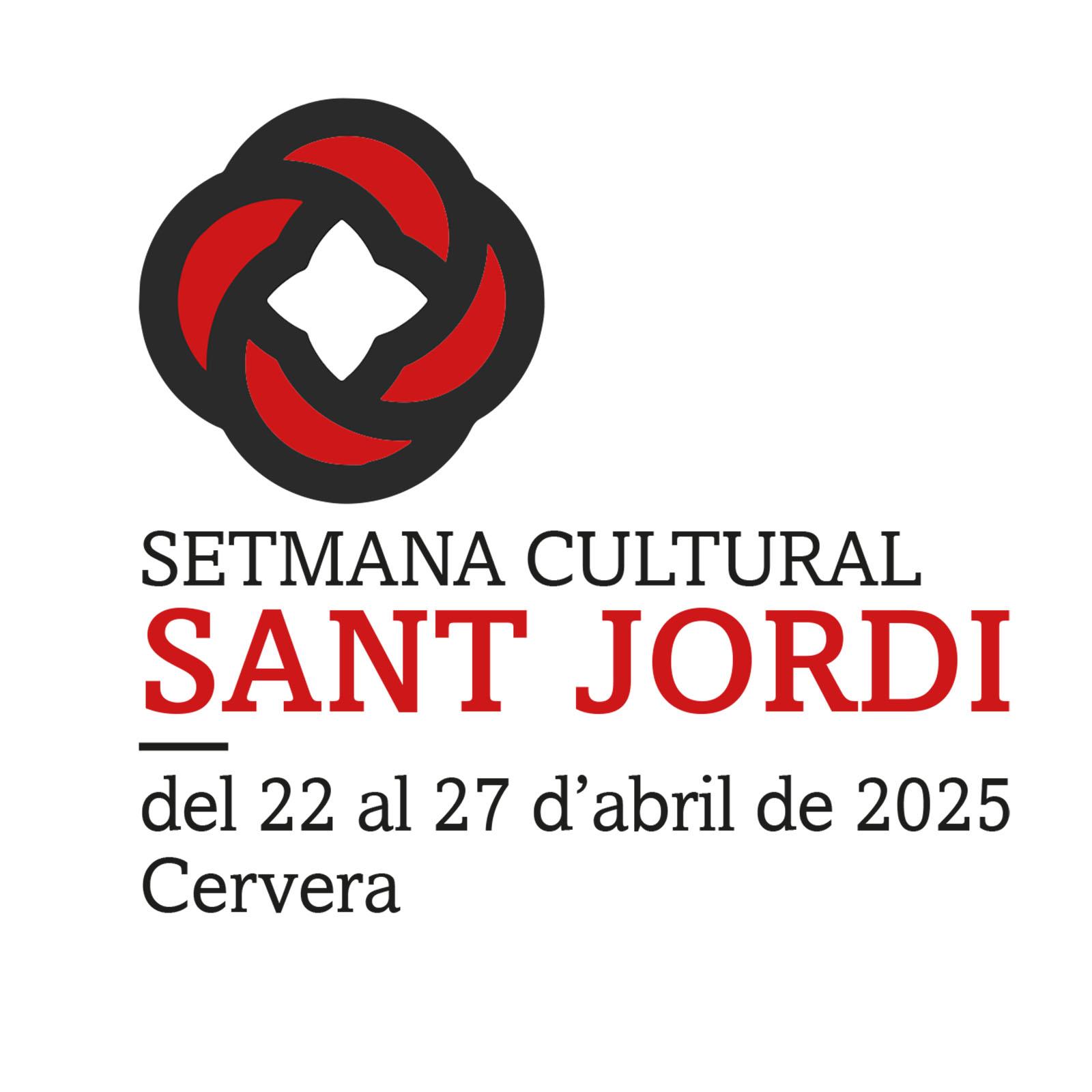 cartell Setmana cultural Sant Jordi 2025 a Cervera cartell Setmana cultural Sant Jordi 2025 a Cervera