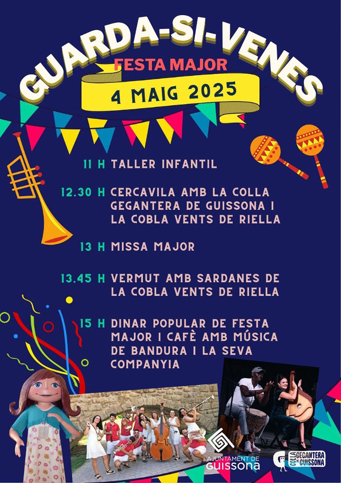 cartell Festa major de Guarda-si-venes 2025 cartell Festa major de Guarda-si-venes 2025