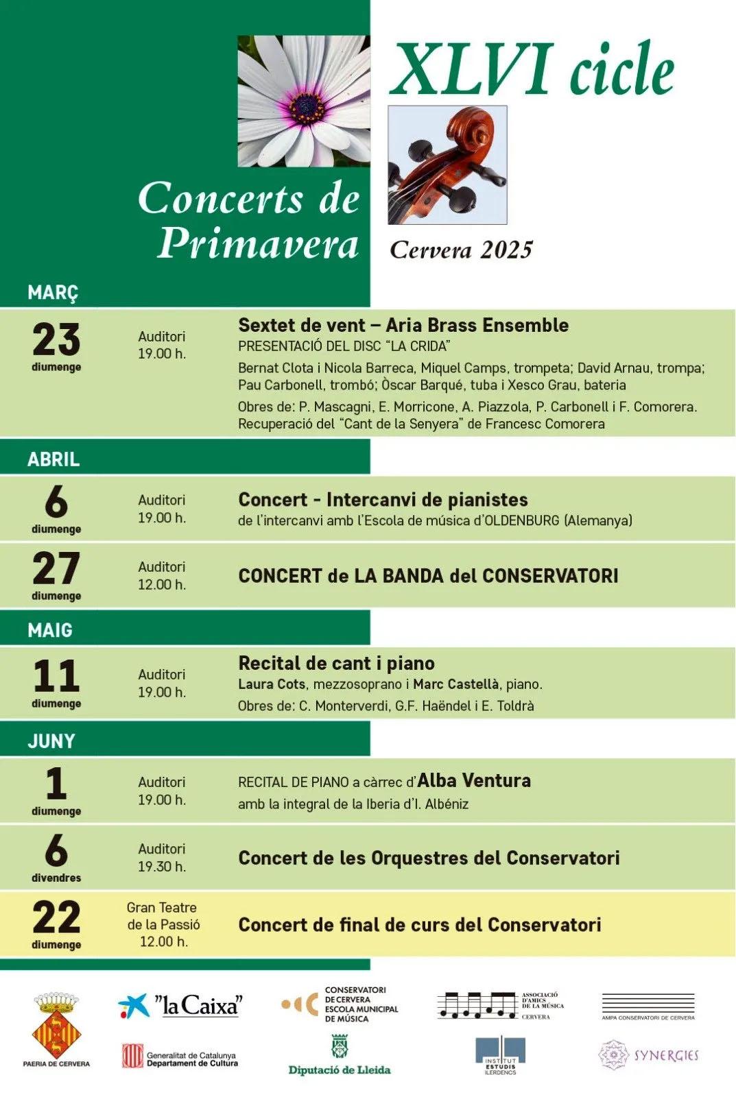 cartell Recital de cant i piano, amb Laura Cots i Marc Castellà cartell Recital de cant i piano, amb Laura Cots i Marc Castellà