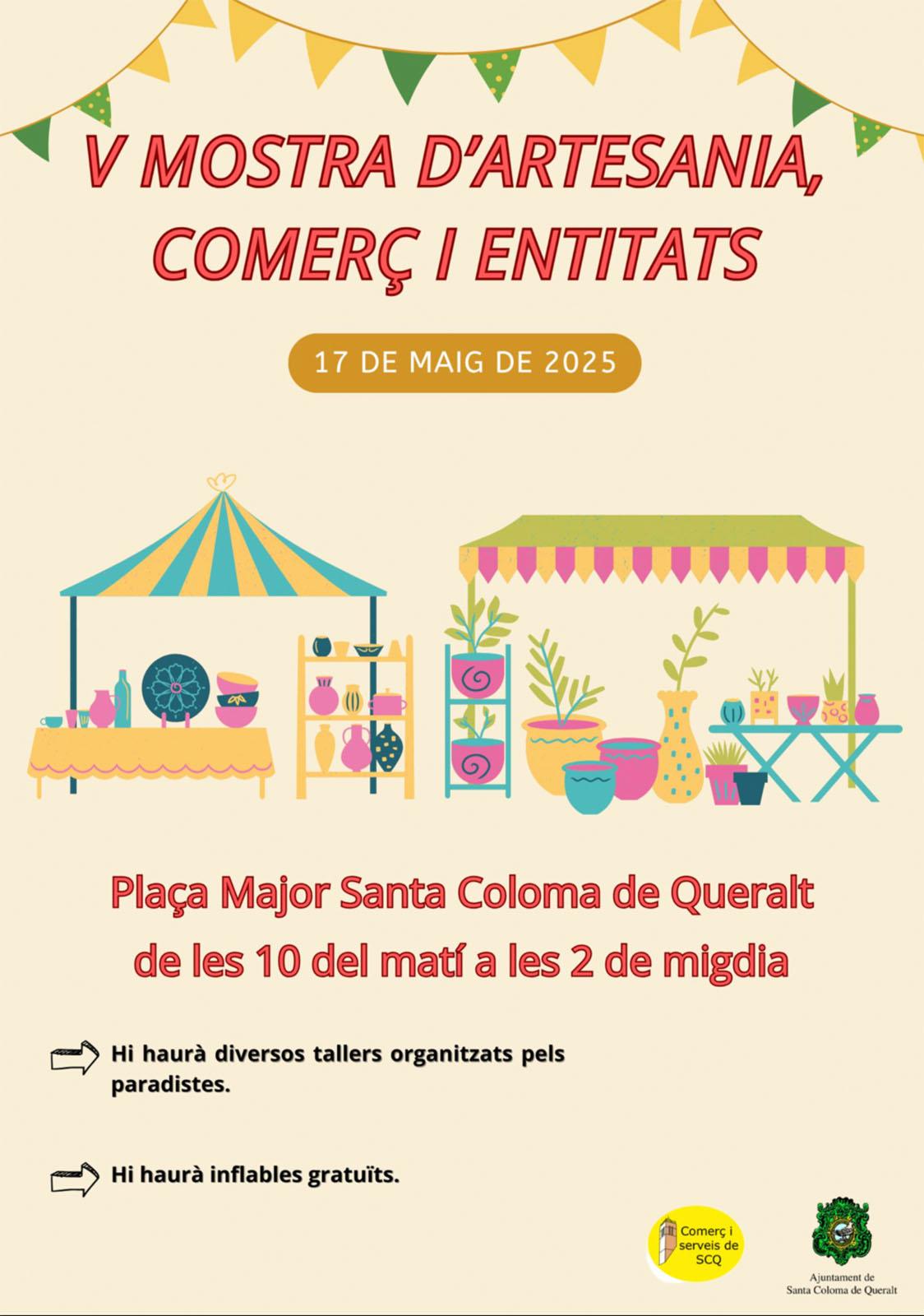 cartell V Mostra d'artesania, comerç i entitats cartell V Mostra d'artesania, comerç i entitats