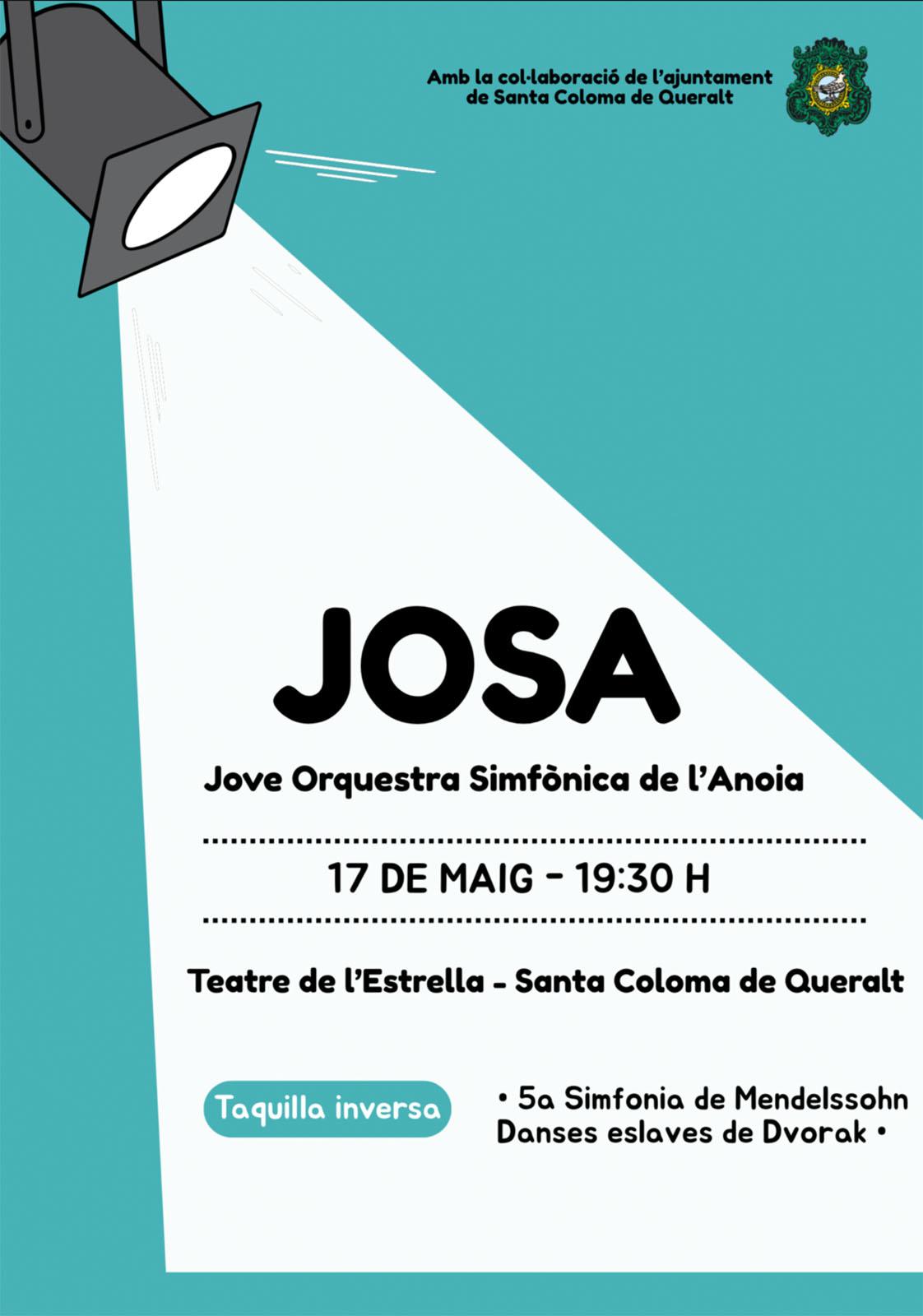 cartell Concert de la Jove Orquestra Simfònica de l'Anoia cartell Concert de la Jove Orquestra Simfònica de l'Anoia