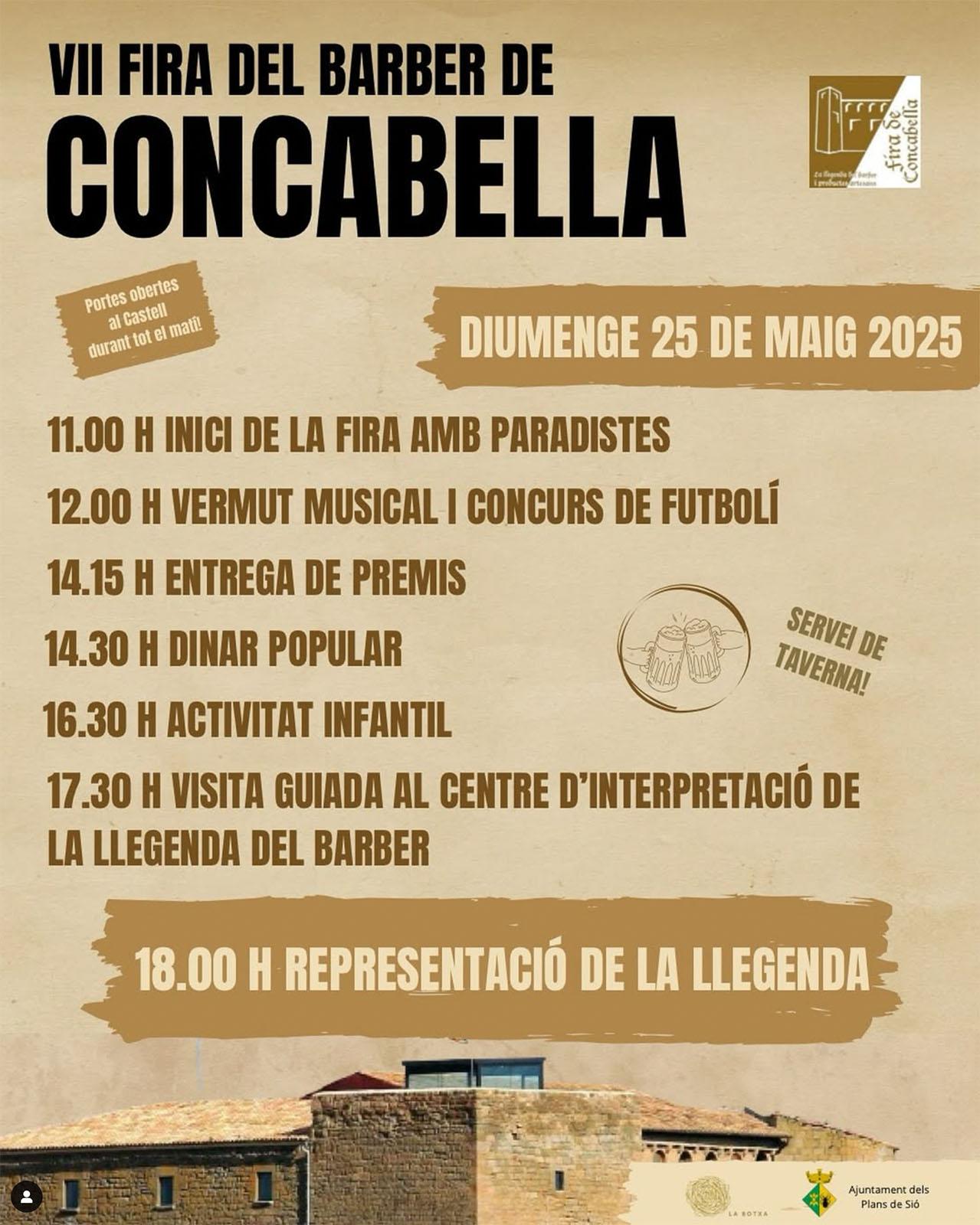 cartell VII Fira del Barber de Concabella cartell VII Fira del Barber de Concabella