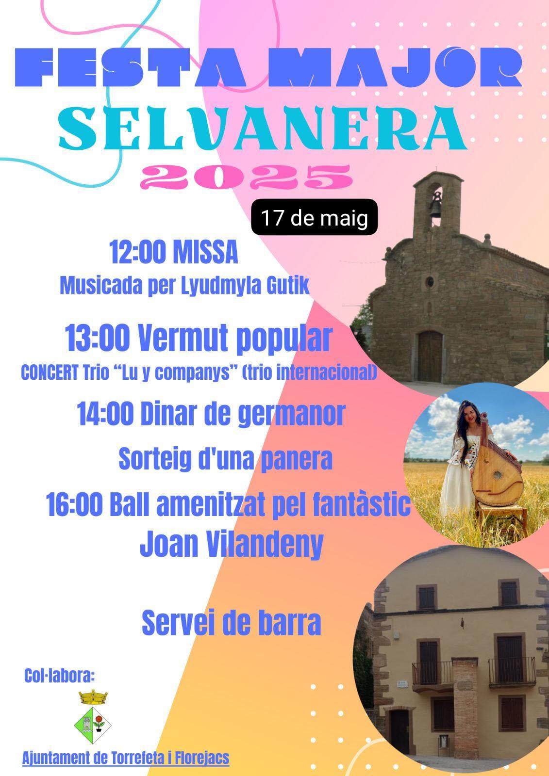 cartell Festa Major de Selvanera 2025 cartell Festa Major de Selvanera 2025