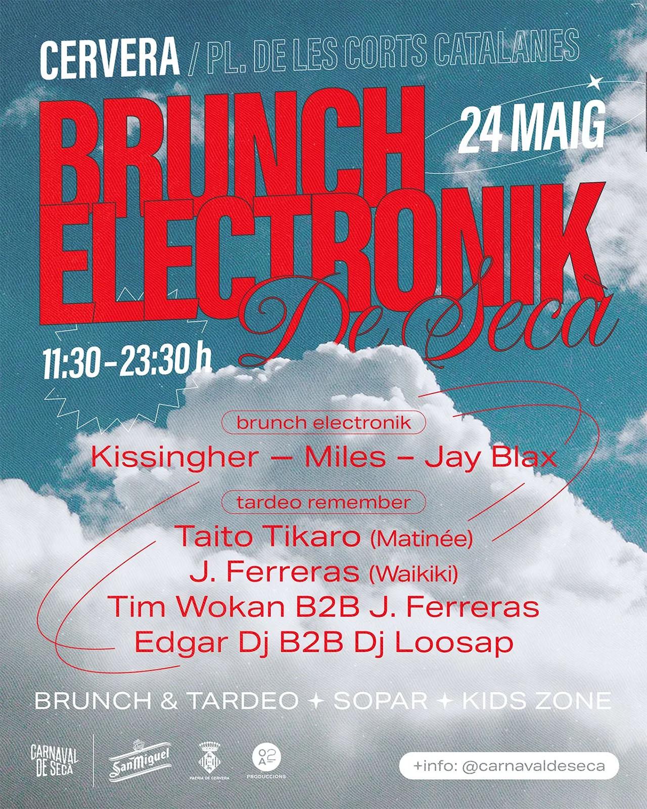 cartell Brunch Electrònik de Secà cartell Brunch Electrònik de Secà