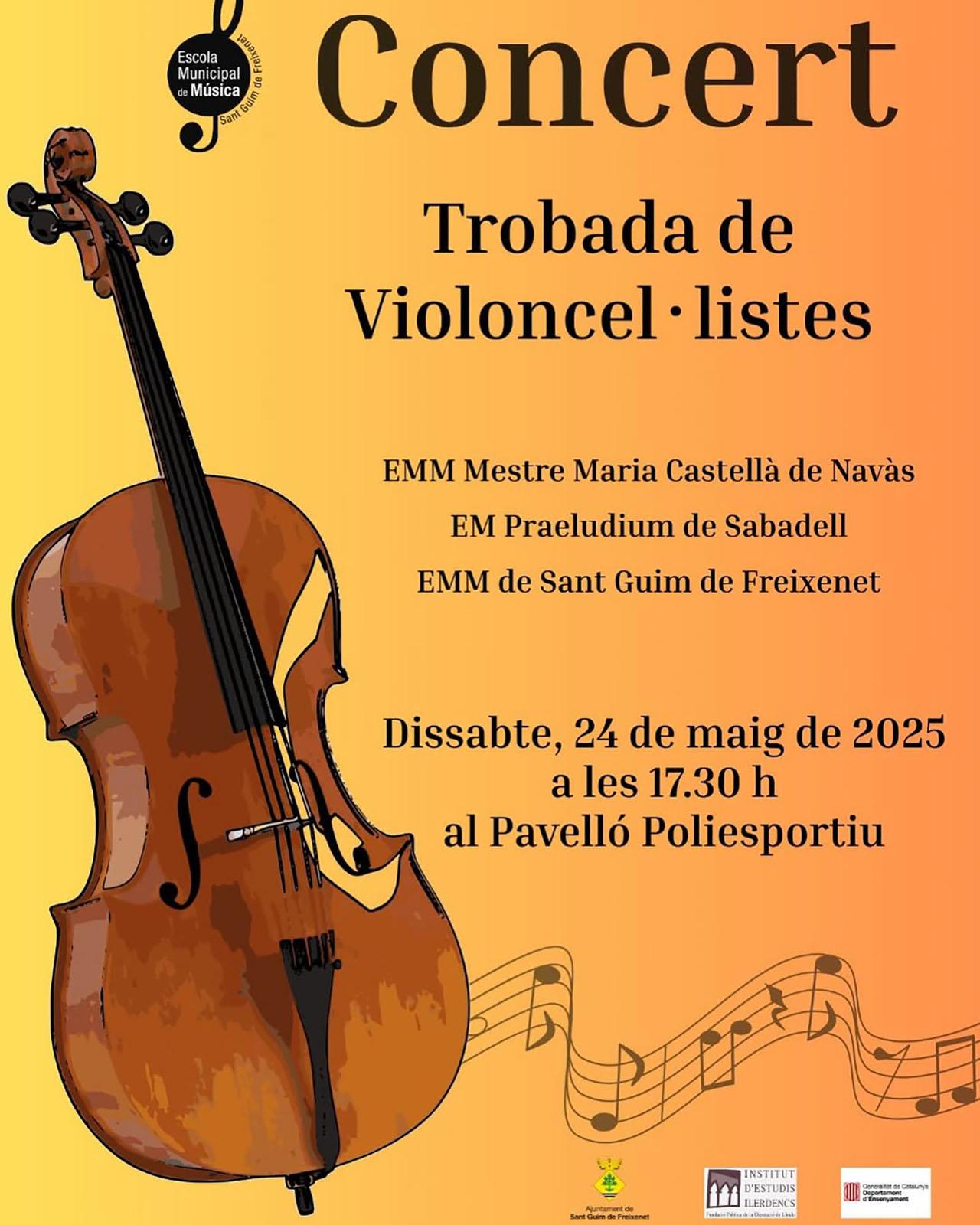 cartell Concert Trobada de Violoncel.listes cartell Concert Trobada de Violoncel.listes