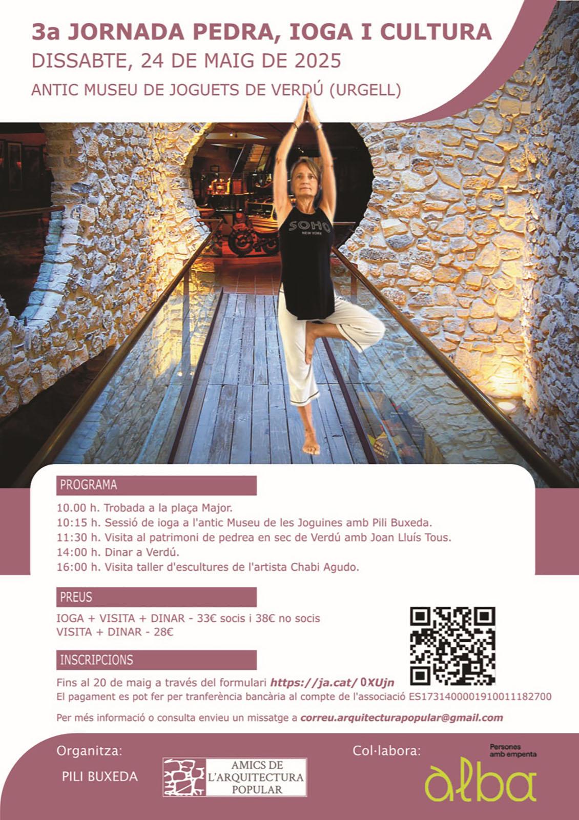 cartell 3a Jornada ioga, pedra i cultura cartell 3a Jornada ioga, pedra i cultura