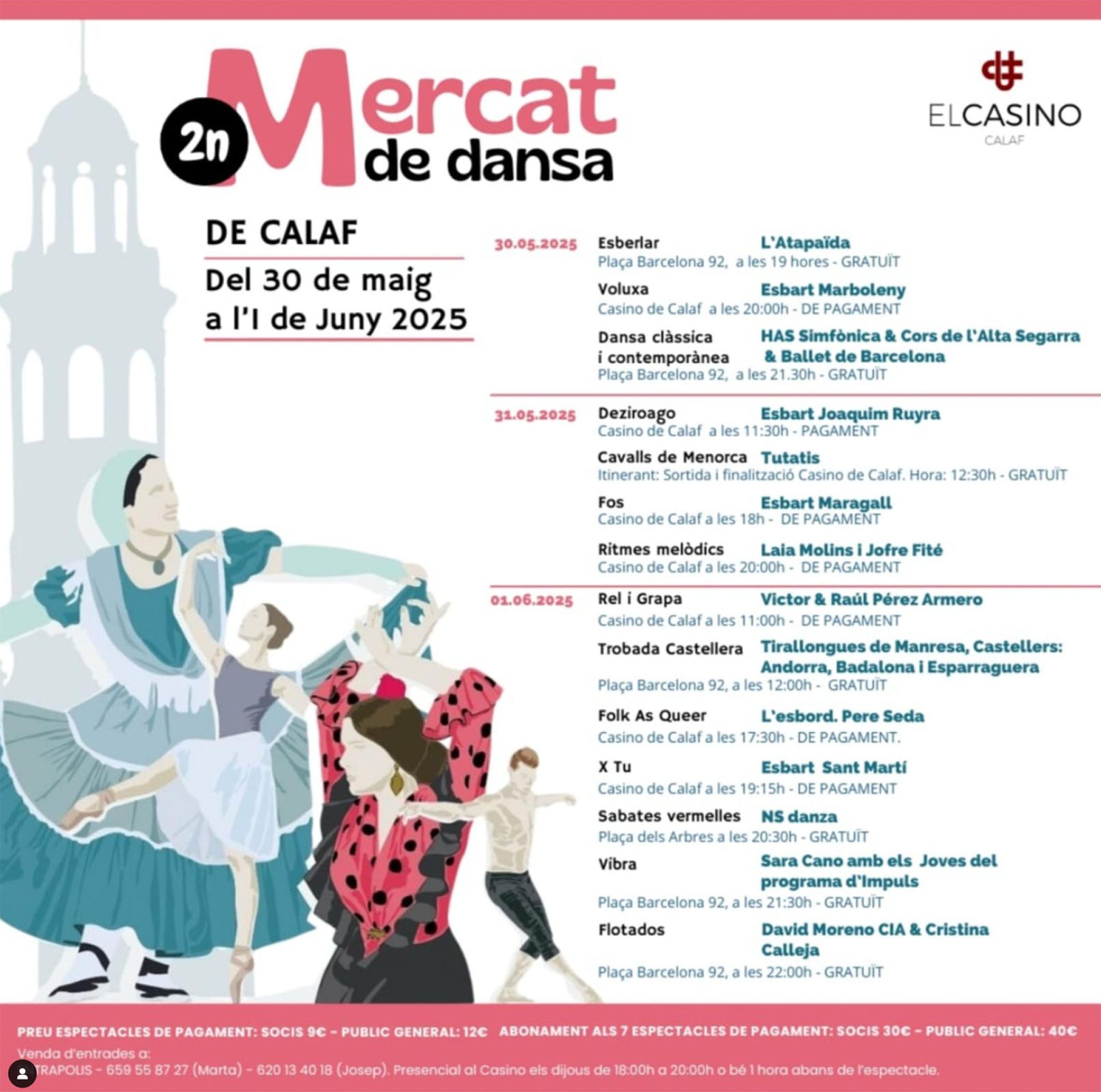 cartell 2n Mercat de Dansa de Calaf