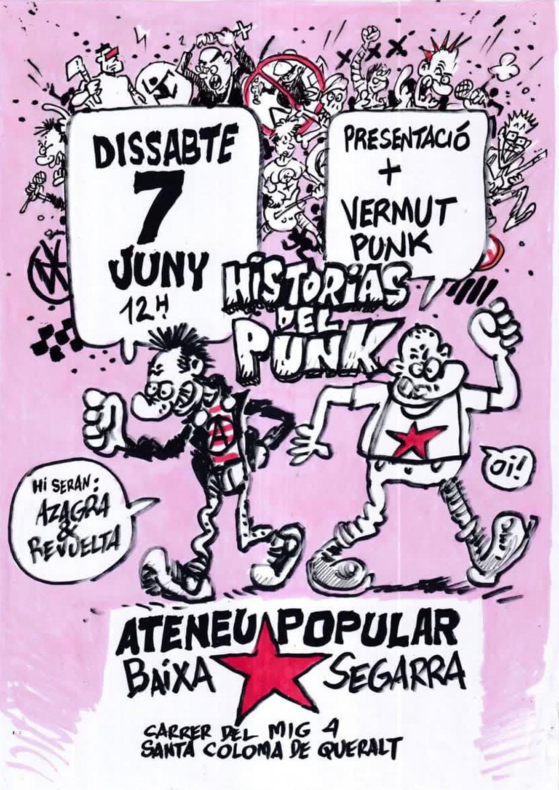 cartell Presentació del còmic 'Hostorias del Punk' cartell Presentació del còmic 'Hostorias del Punk'