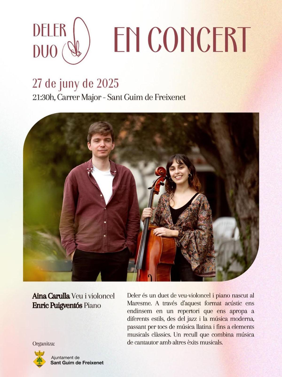 cartell Concert de Deler Duo cartell Concert de Deler Duo