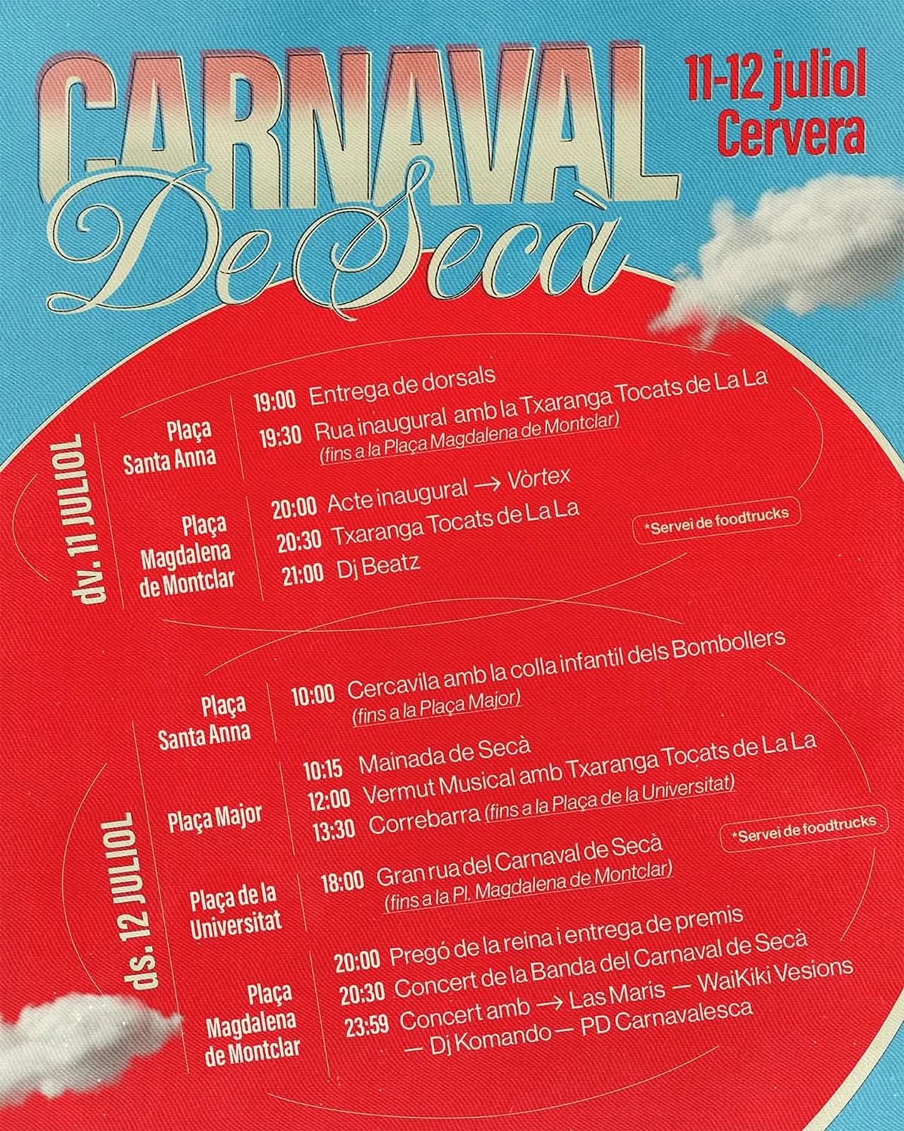 cartell Carnaval de Secà 2025 cartell Carnaval de Secà 2025