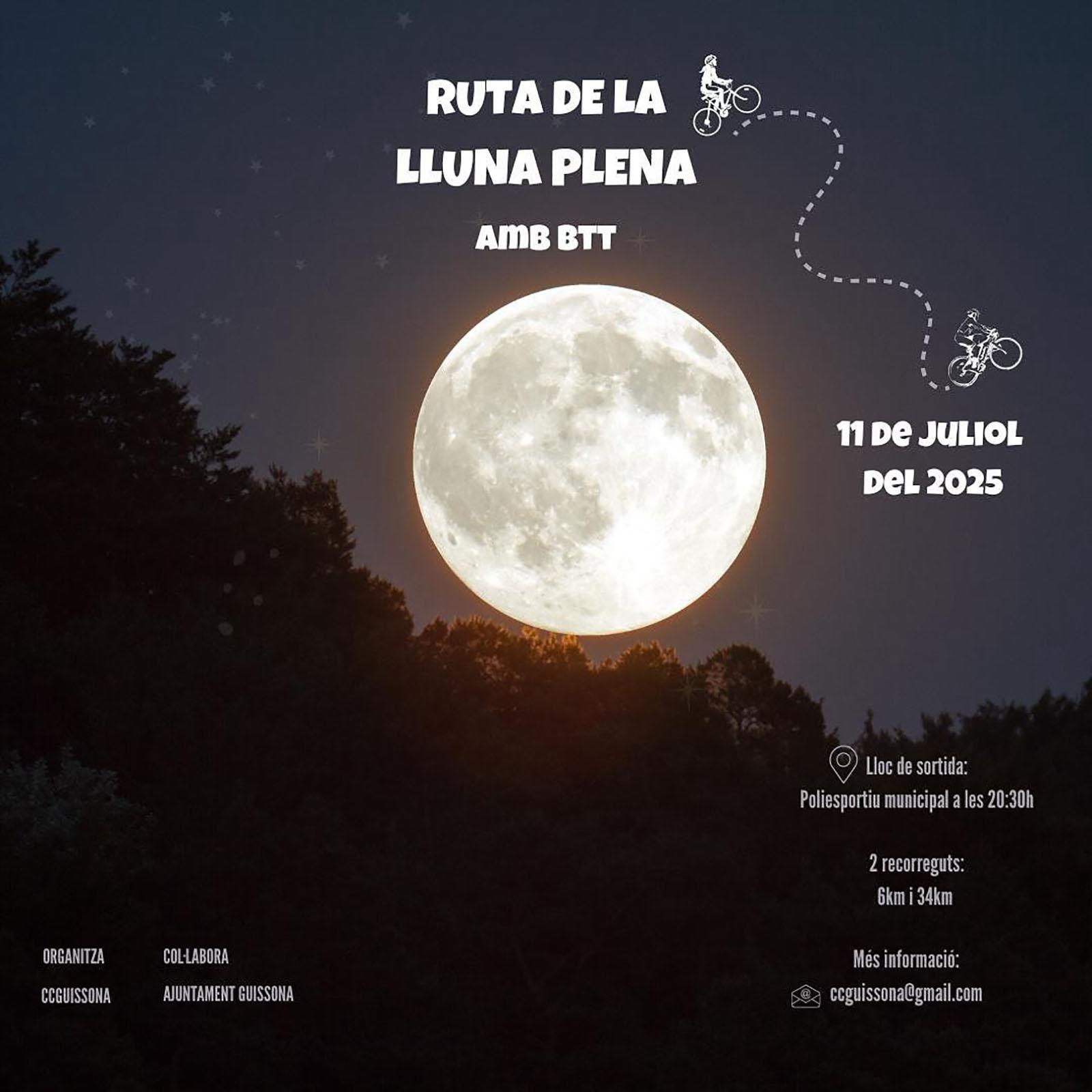 cartell Ruta de la Lluna plena 2025 cartell Ruta de la Lluna plena 2025