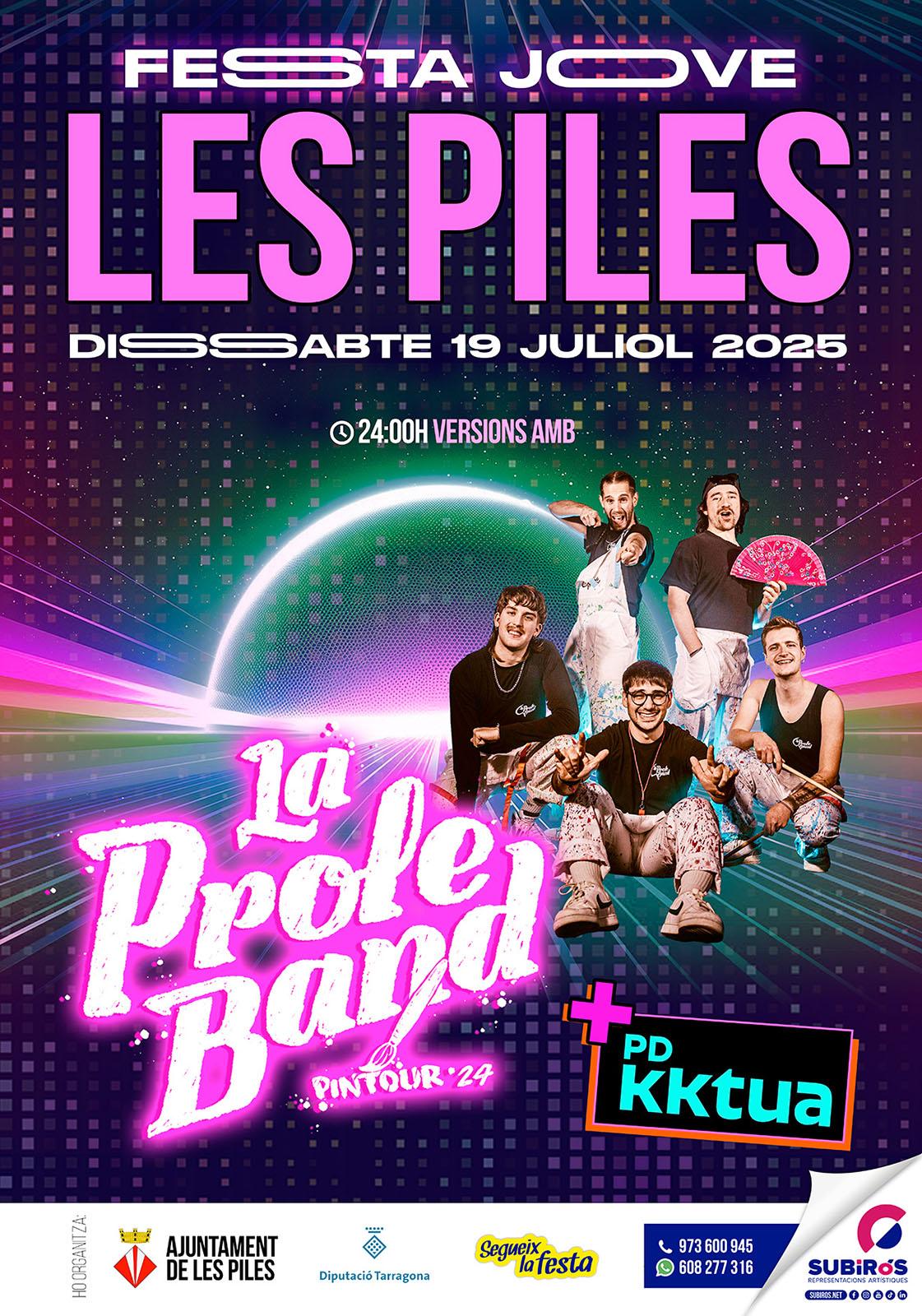 cartell Festa jove a Les Piles 2025 cartell Festa jove a Les Piles 2025