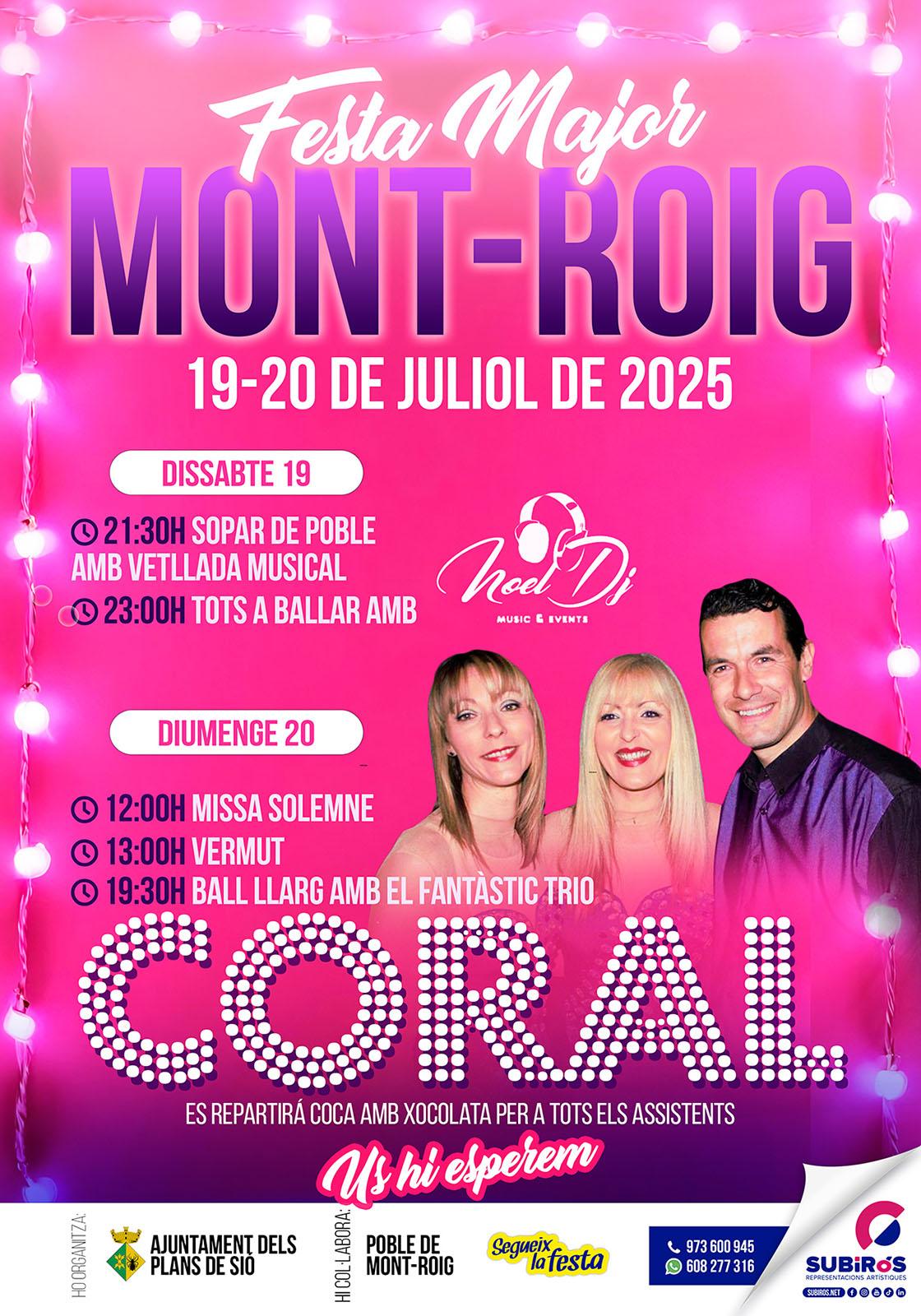 cartell Festa Major de Mont-roig 2025 cartell Festa Major de Mont-roig 2025