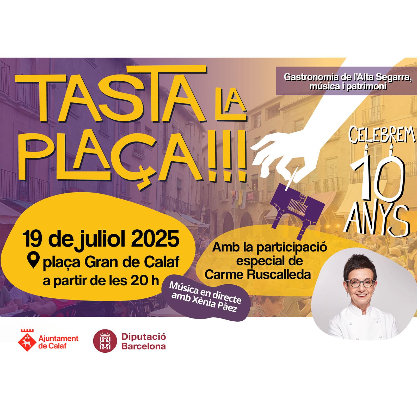cartell Tasta la plaça 2025 cartell Tasta la plaça 2025