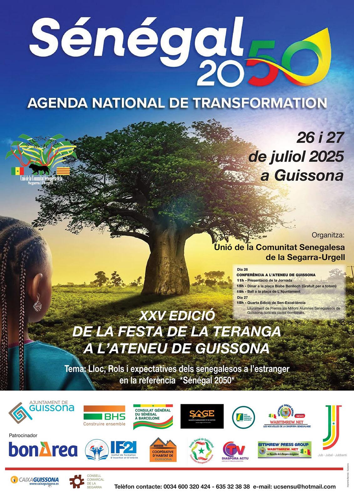 cartell XXV Festa de la Teranga cartell XXV Festa de la Teranga