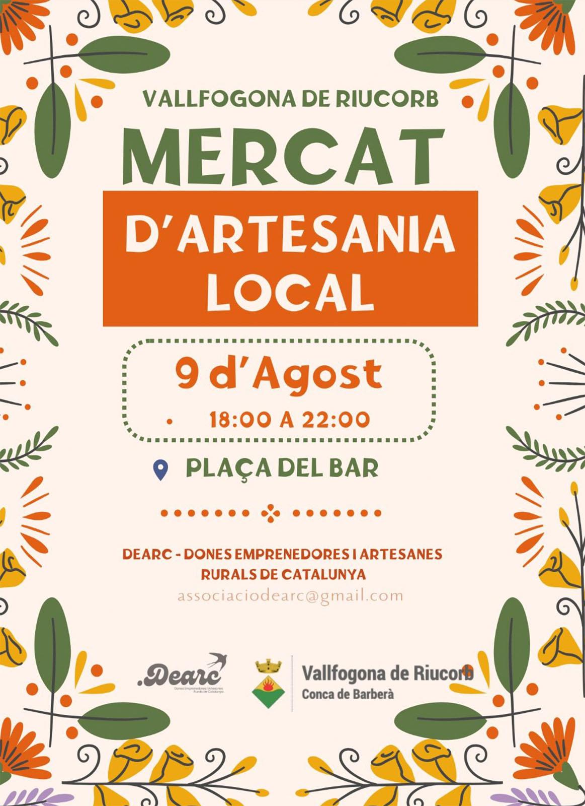 cartell Mercat d'artesania local cartell Mercat d'artesania local