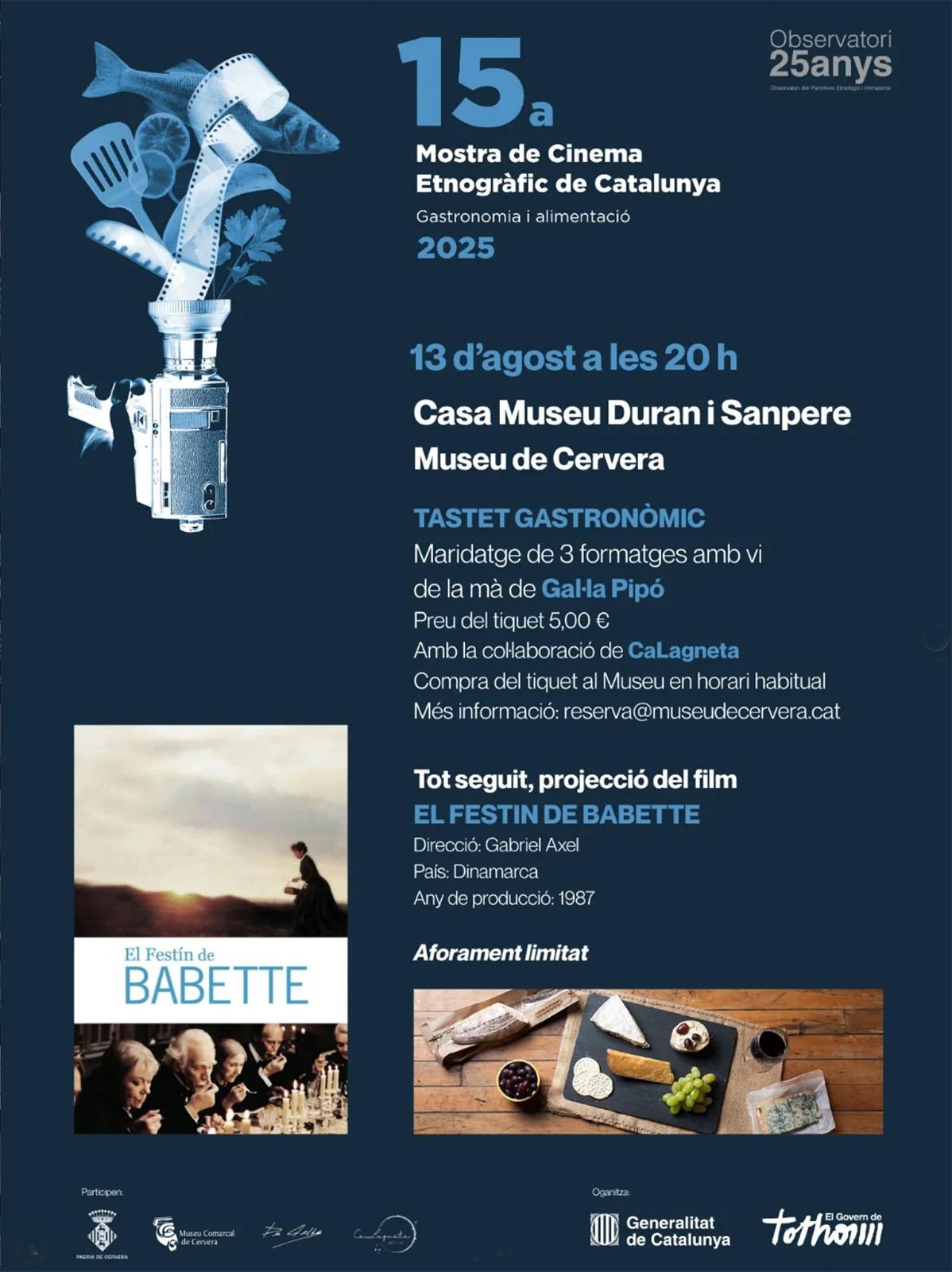 cartell Tastet gatronòmic i projecció