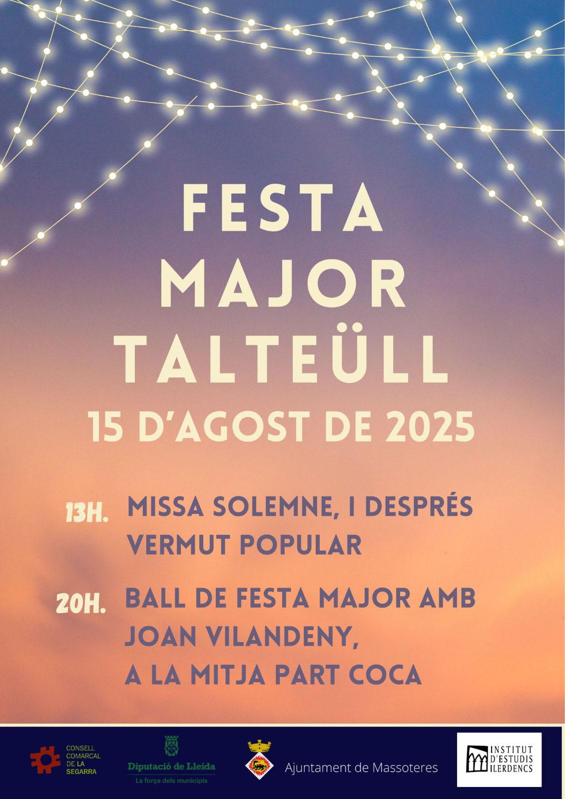 cartell  Festa Major de Talteüll 2025
