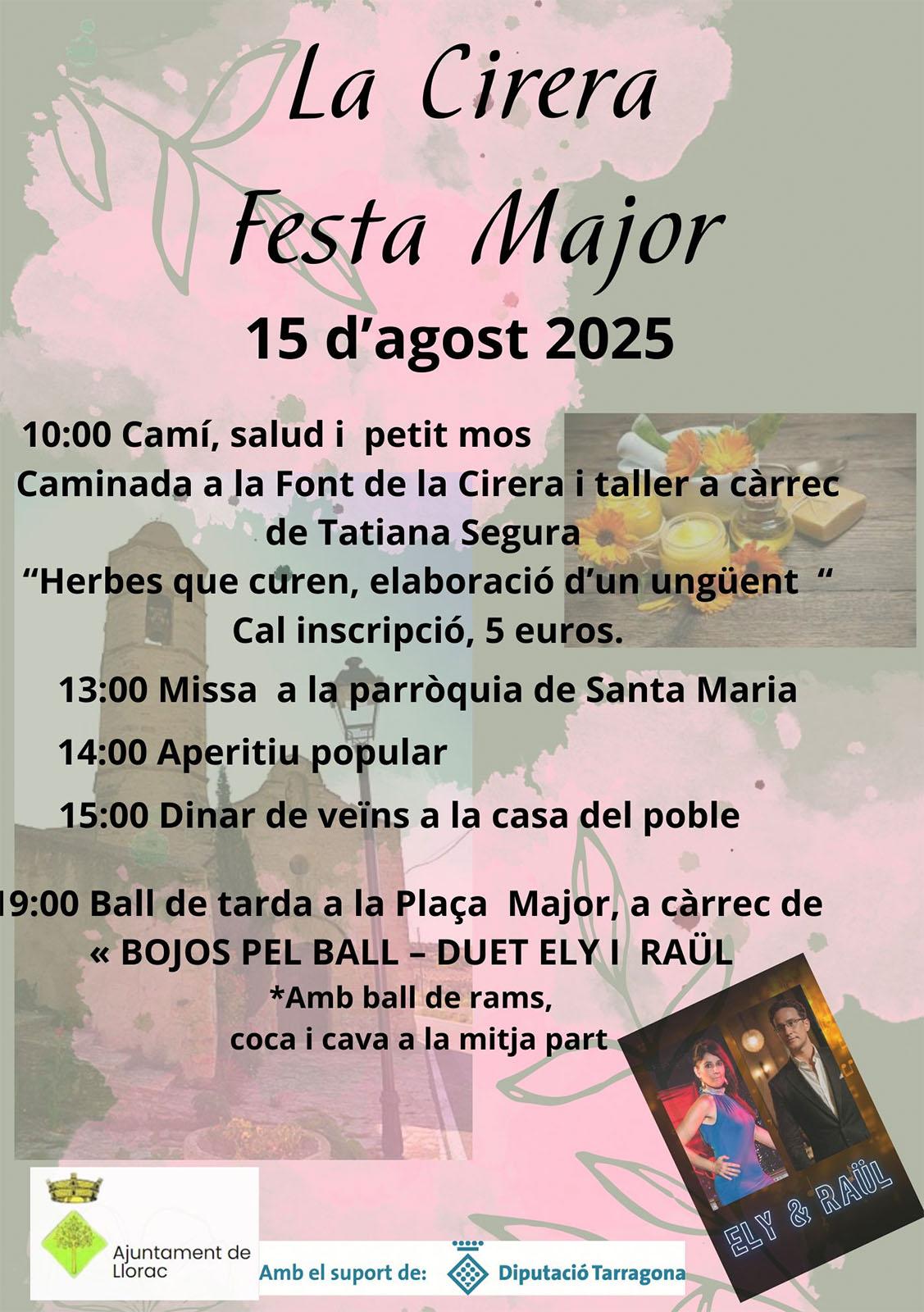 cartell Festa Major de La Cirera 2025