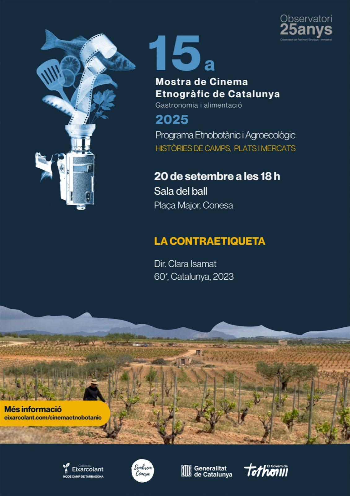 cartell Projecció del documental 'La Contraetiqueta'