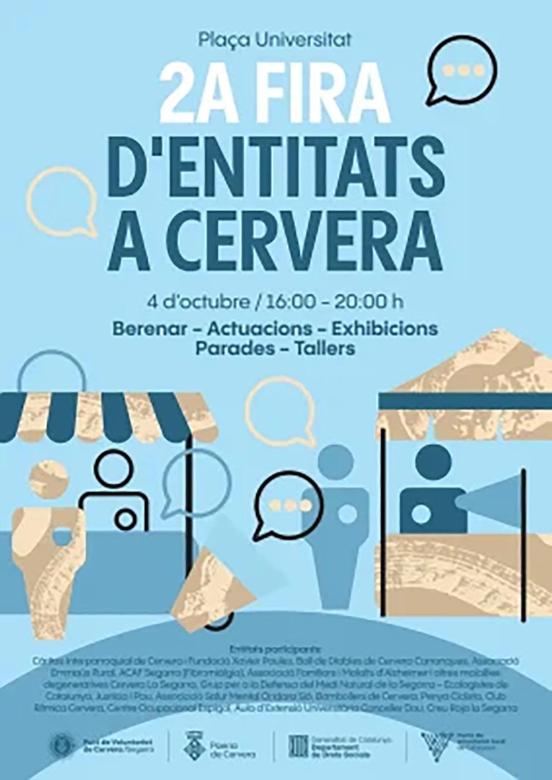 cartell Fira d’Entitats de Cervera 2025