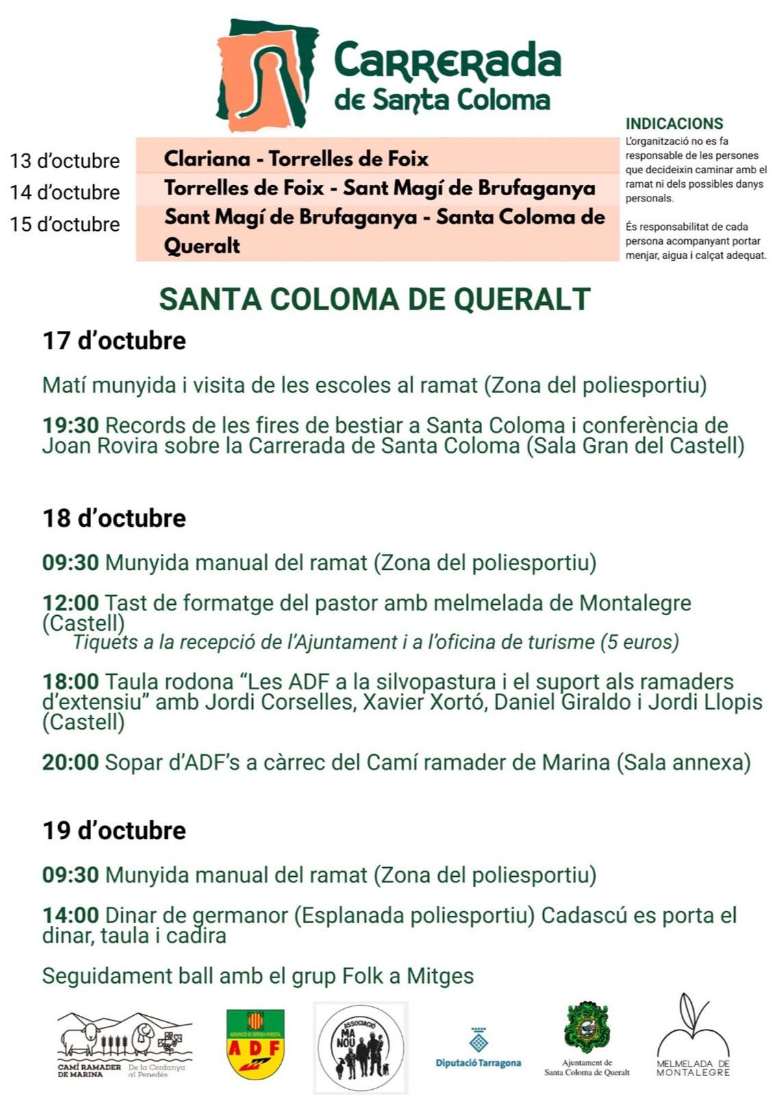 cartell Carrerada de Santa Coloma 2025