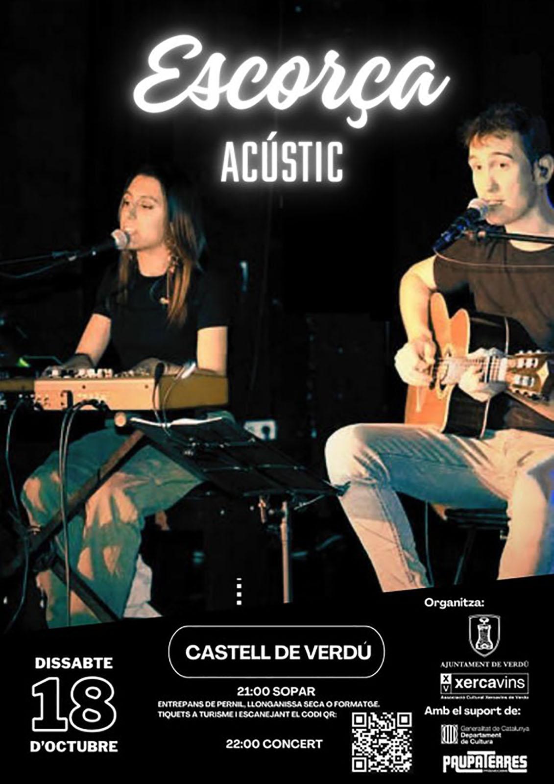 cartell Sopar i Concert d'Escorça cartell Sopar i Concert d'Escorça