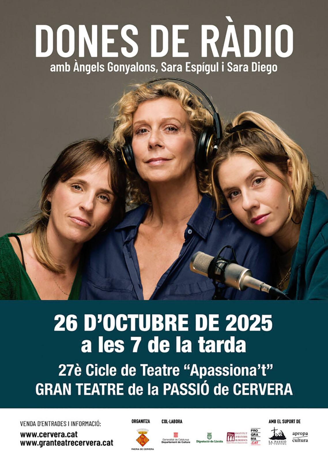 cartell Representació de 'Dones de ràdio' cartell Representació de 'Dones de ràdio'
