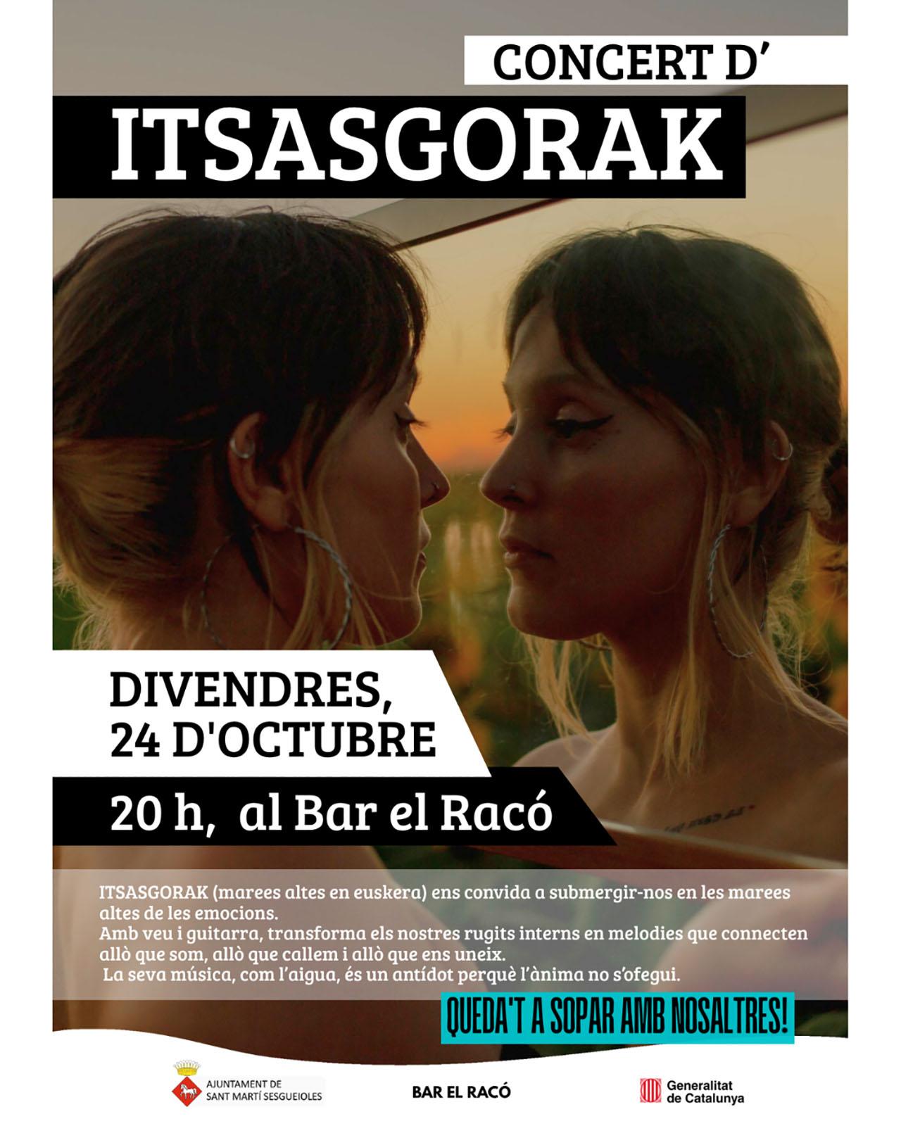 cartell Concert d’Itsasgorak cartell Concert d’Itsasgorak